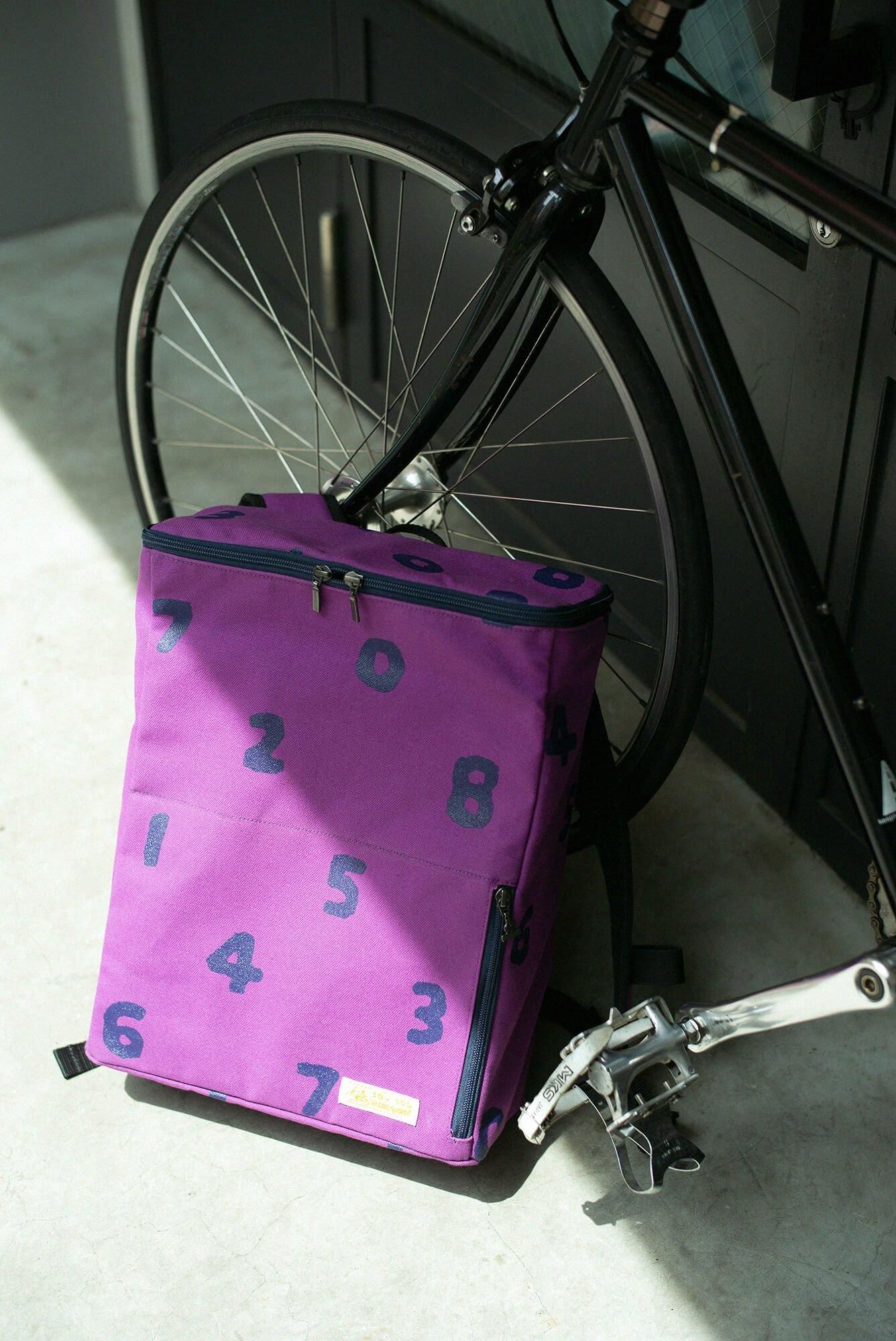 BOXバックパック/SO-SU-U 菫色(すみれいろ)×濃紺(のうこん)