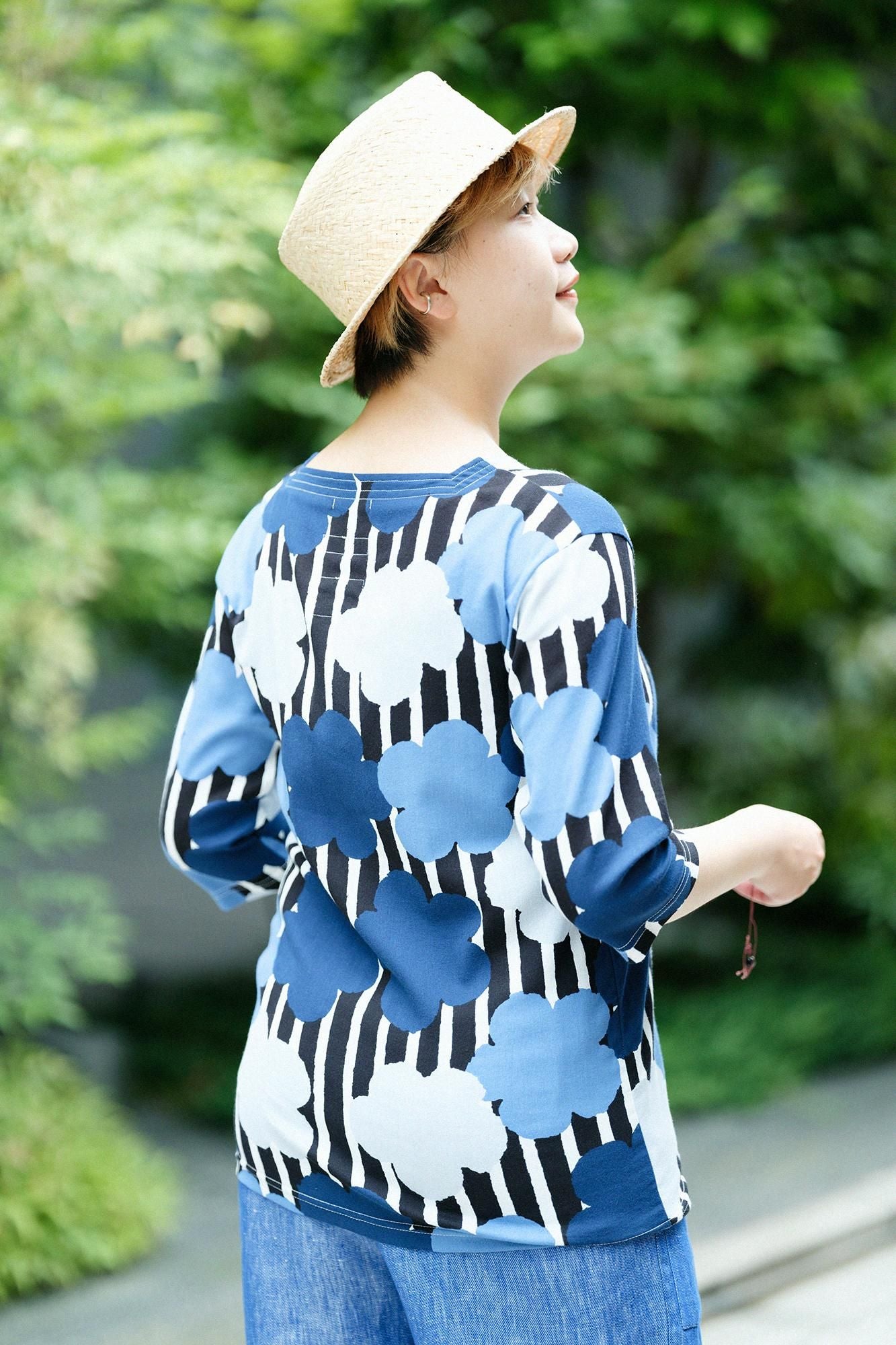 Takashima Chijimi 40/40 Hifu Jiban Sechsviertellänge/Nunoshiba Sorabara