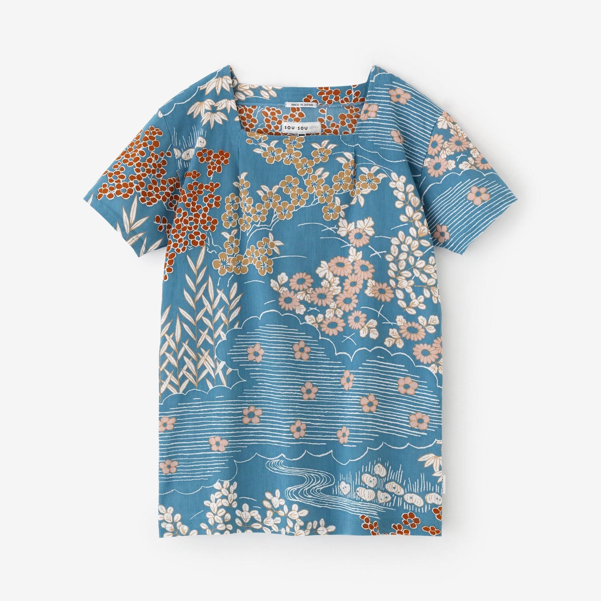 高島縮棉 40/40 方領上衣 短袖/涼爽