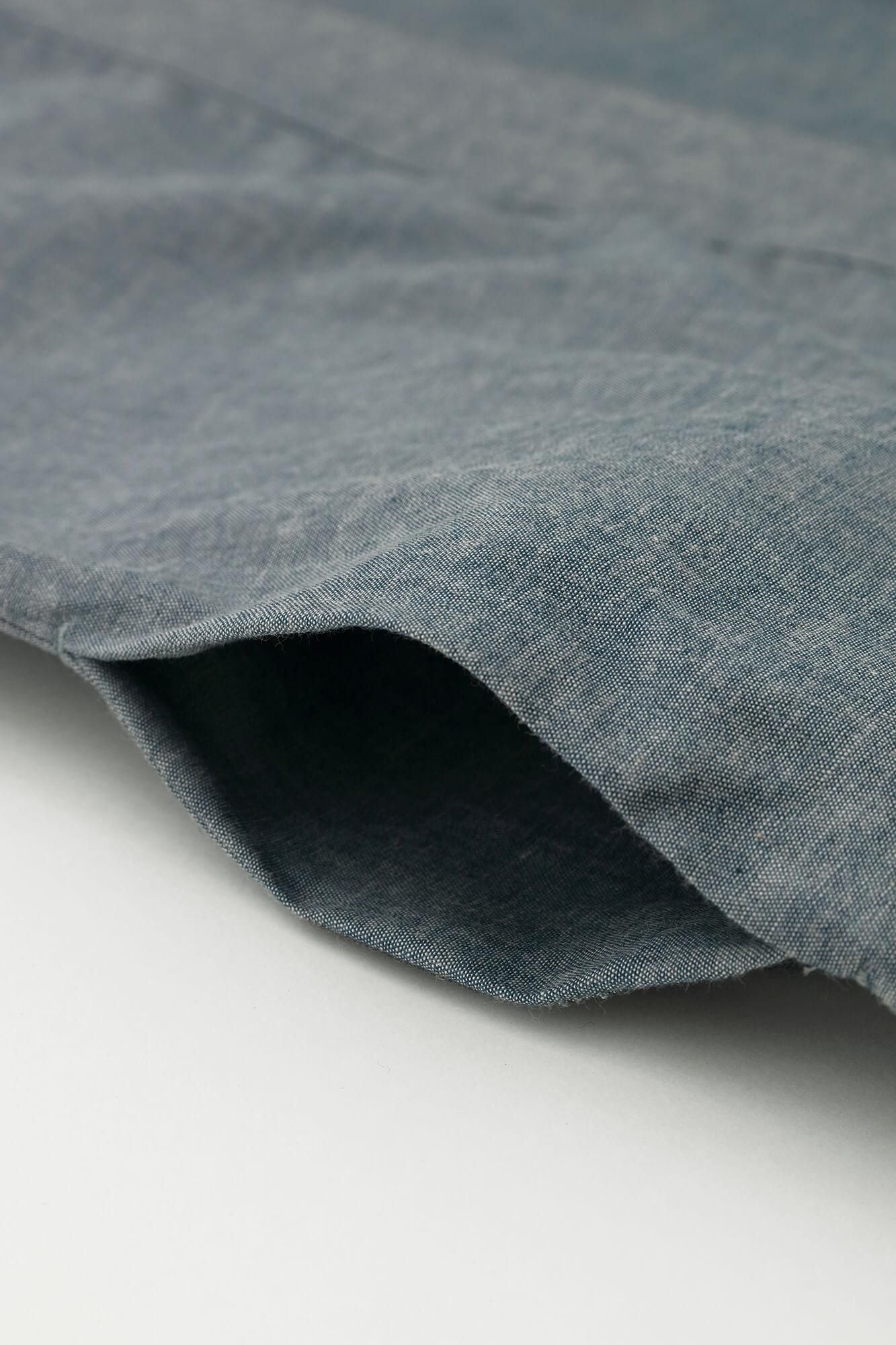 錢布雷布甚兵衛羽織/藍灰色x柵欄