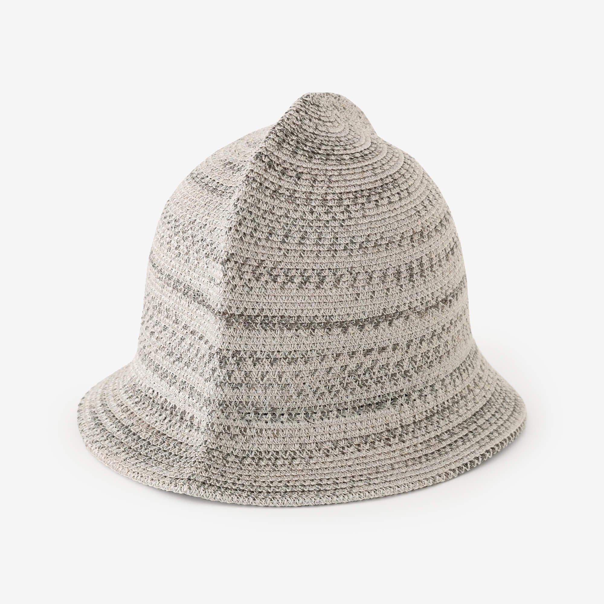 Basket Weave (Woven Bamboo) Owarigasa / Light Ink Grey