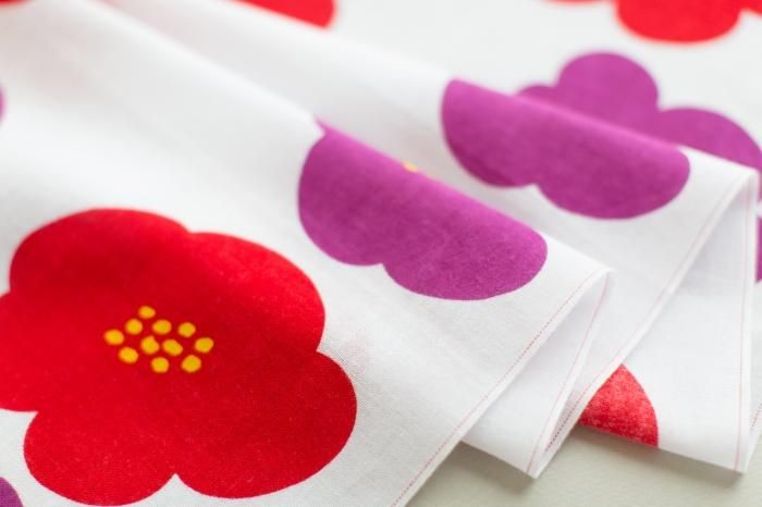 伊勢木棉圖案紋樣手巾/花椿