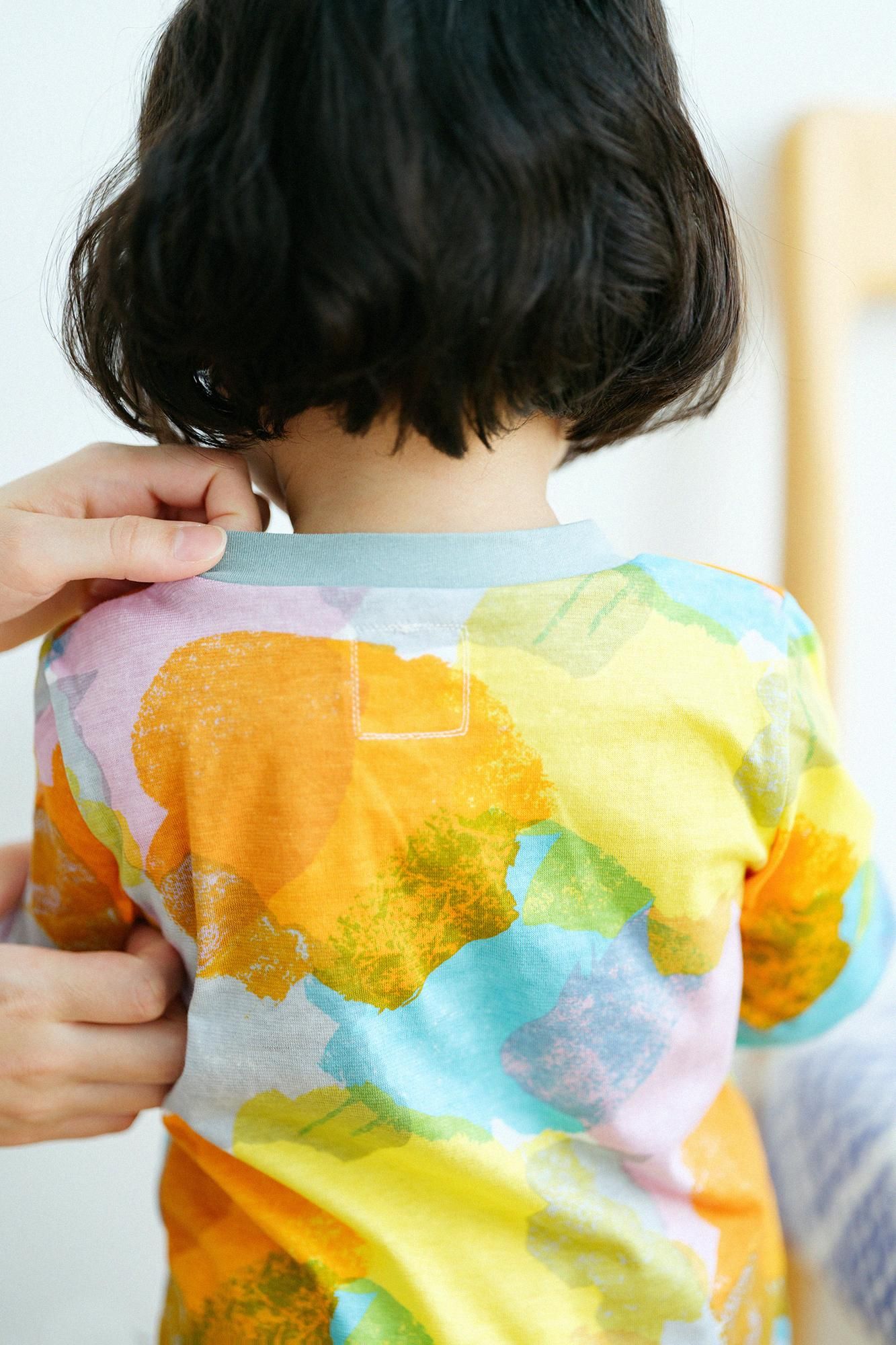 ● Square Neck Long Sleeve T-shirt / Vague