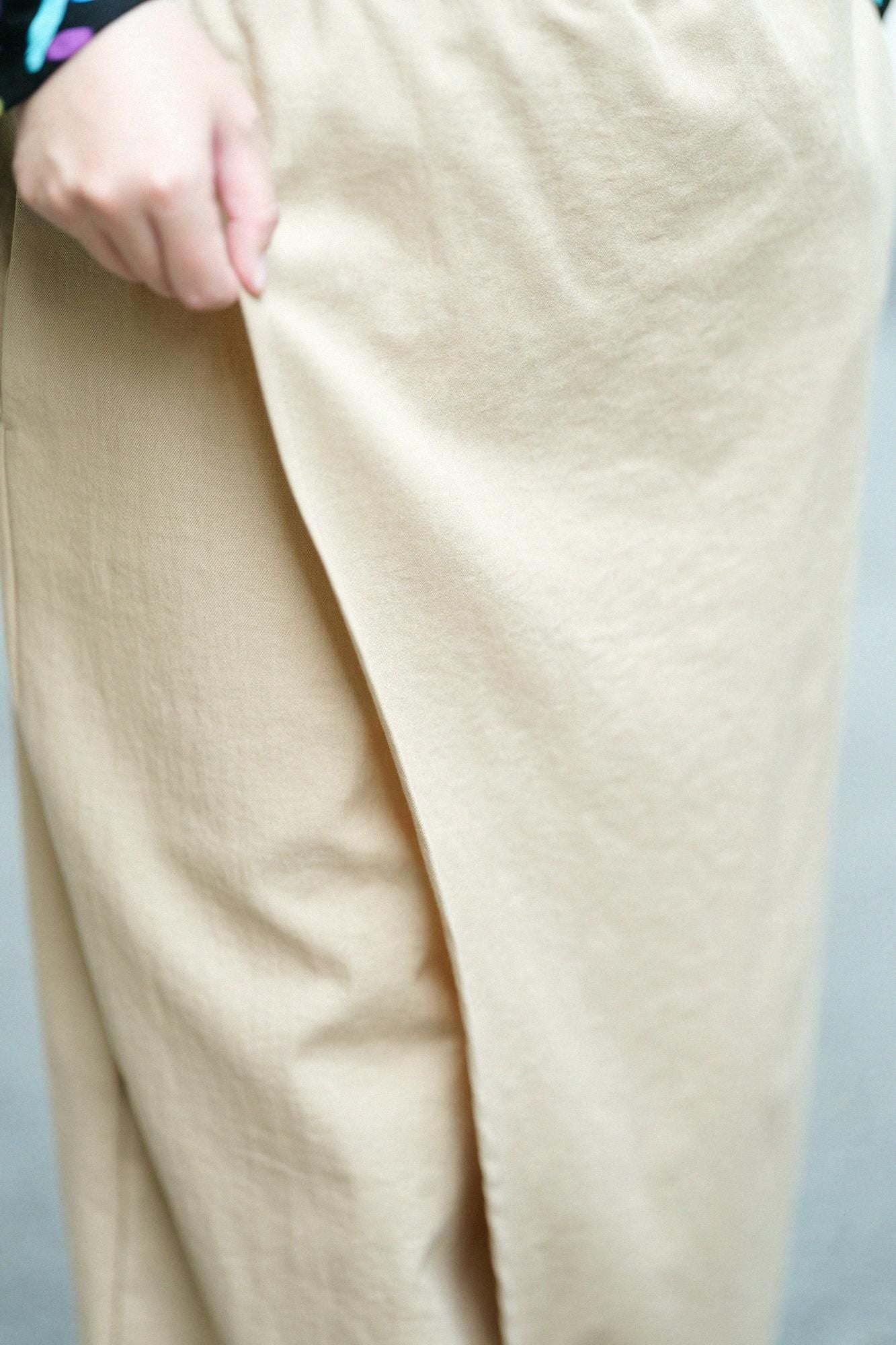 【net limited】Twill Weave(AyaFestivethe law of nature) Wrap Harem Pants(TakaMikan SkirtstomachPants and Skirts)/Dyed Mulberry Color