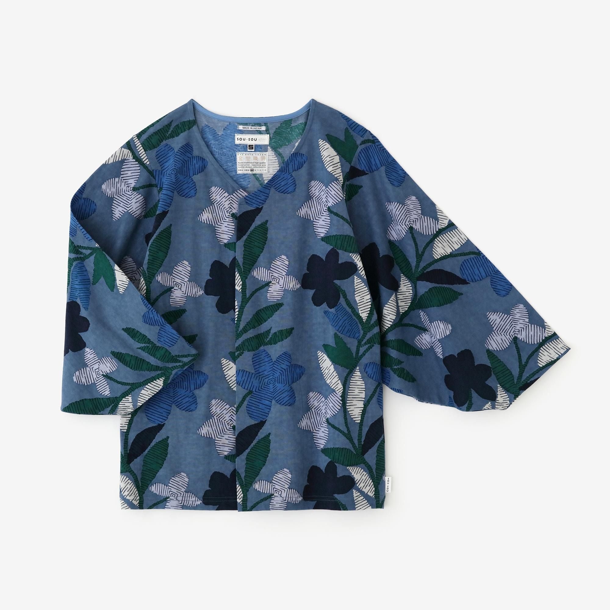 薙刀袖折 (Naginata Sleeve Fold) Jiban/木版印刷 (Mokuhan)