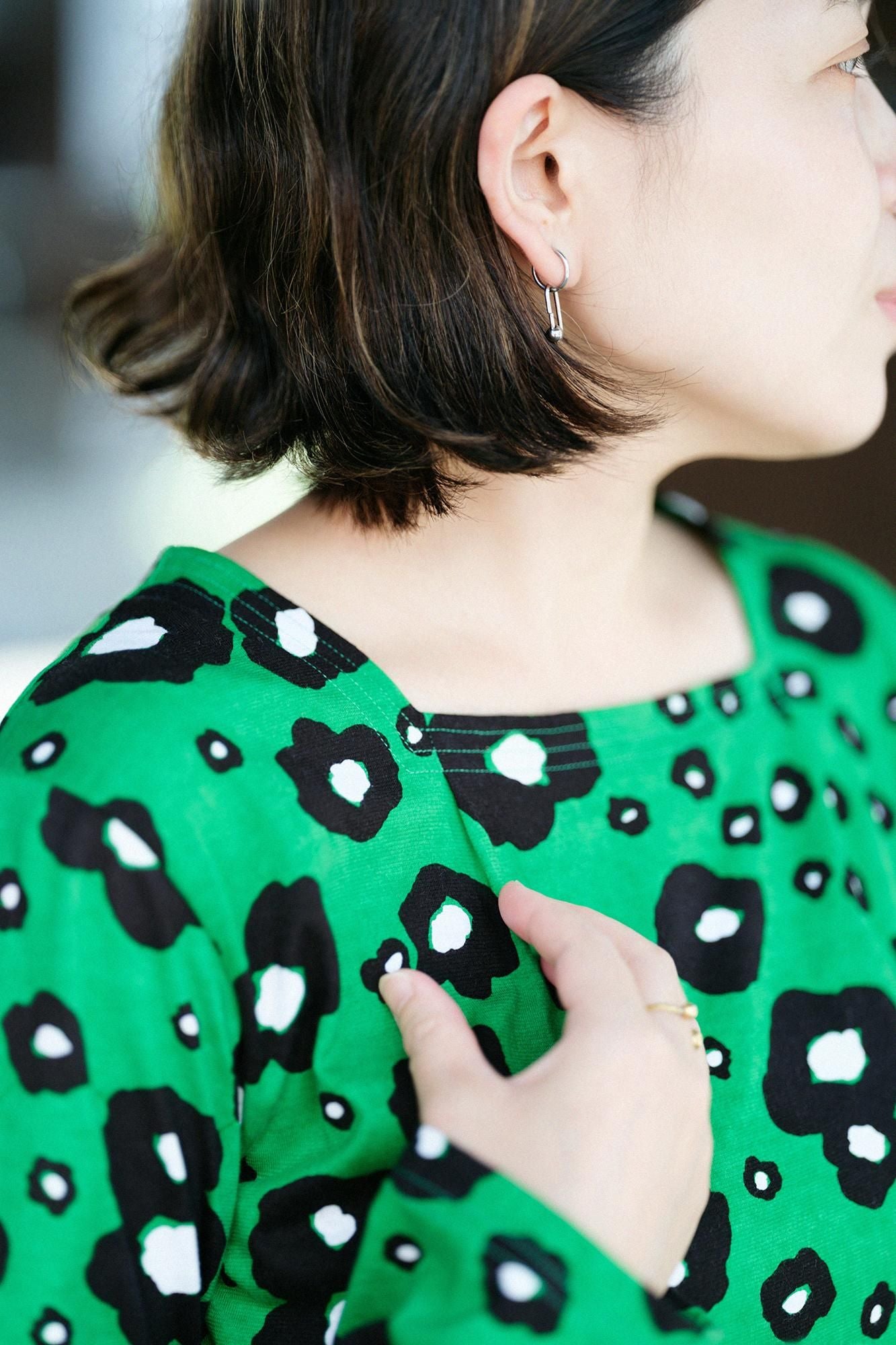 花細語方領上衣