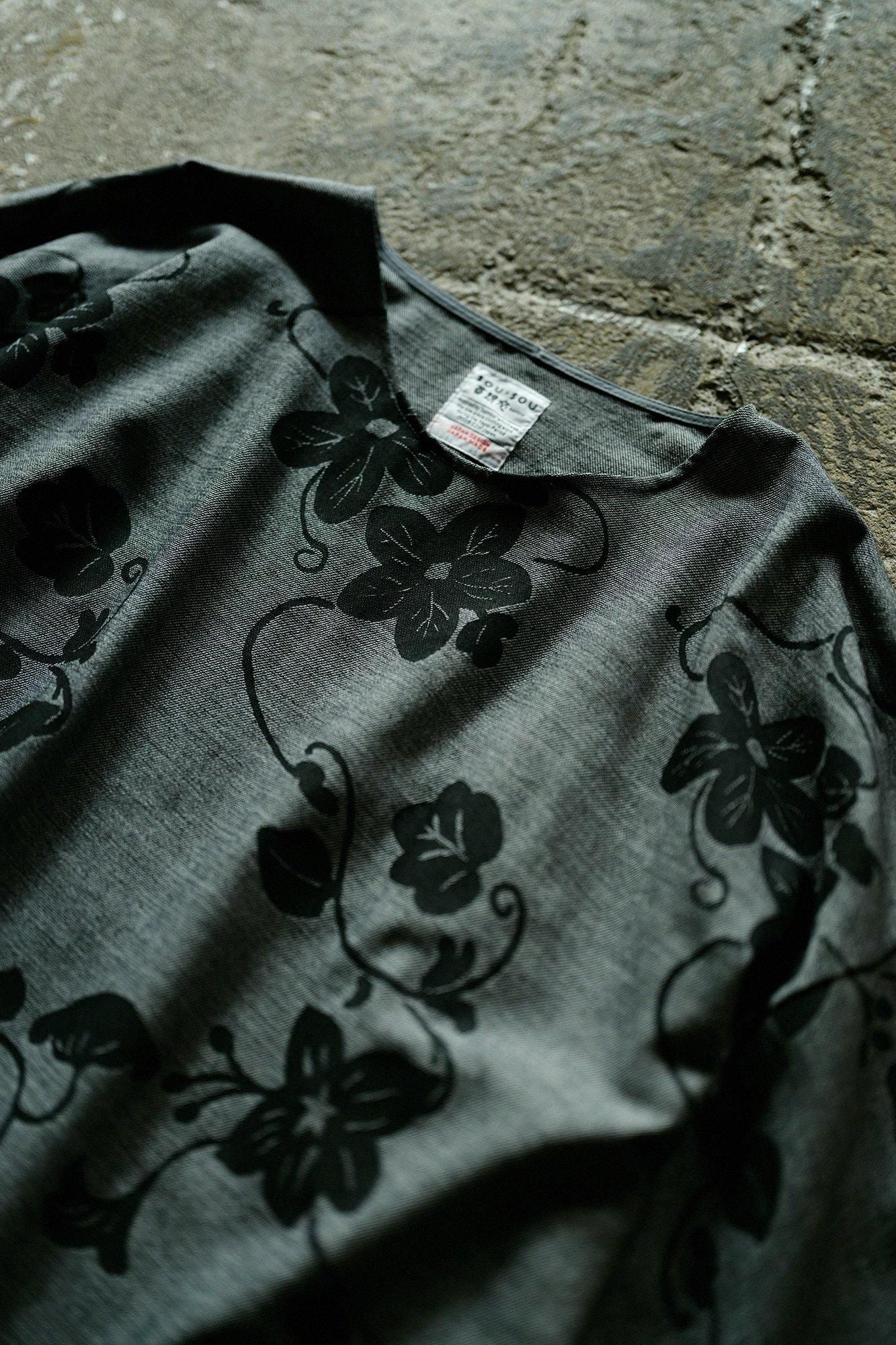 Robe rectangulaire Naginata en sergé de rayonne de coton/Urushi Raboku