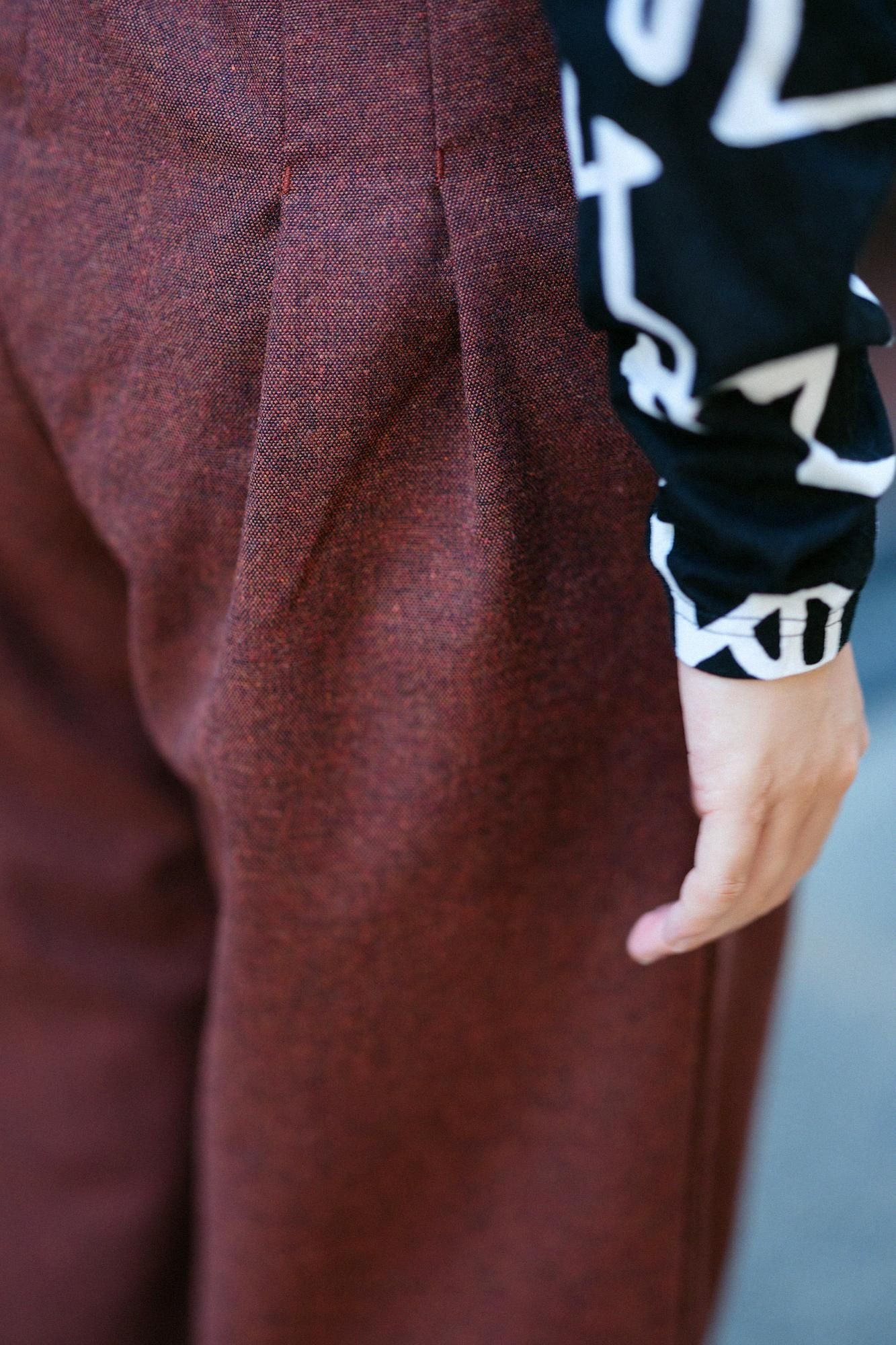 Fluff (Menke) Ninohida Monpe/Ziegelfarbe