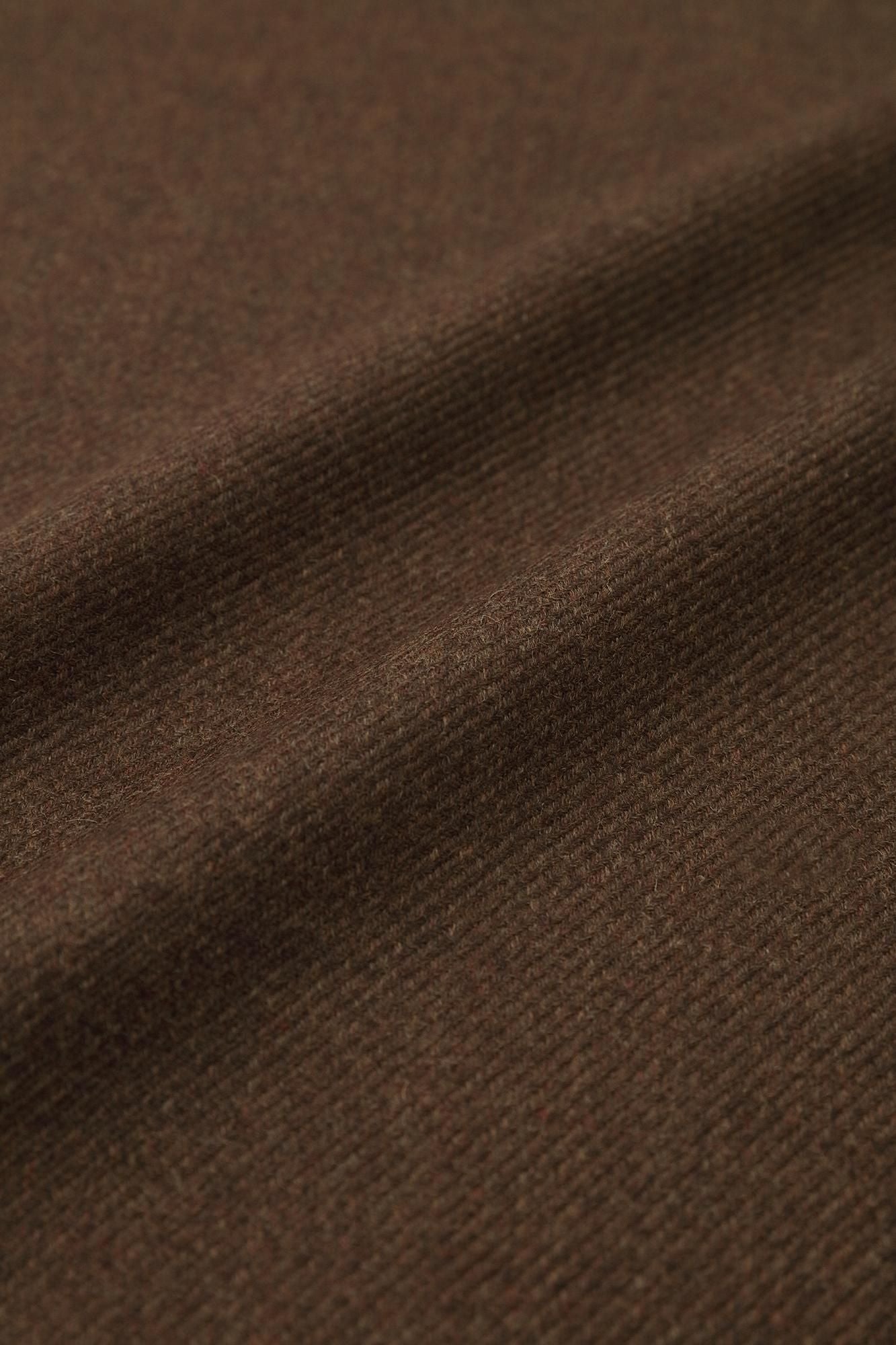 梳毛斜紋織 如月披風斗篷/棕色