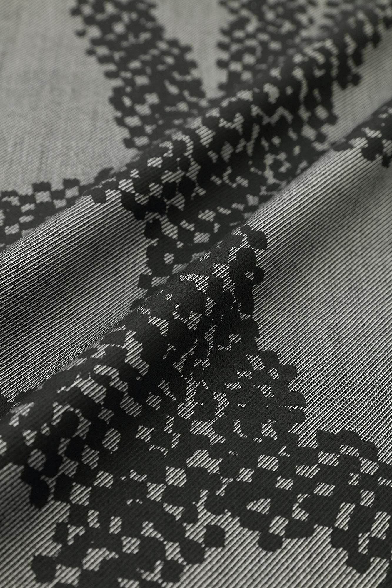 Combed Yarn Twill Weave Hanten Long-sleeved Jacket Mid-length with Lining / Tied-up