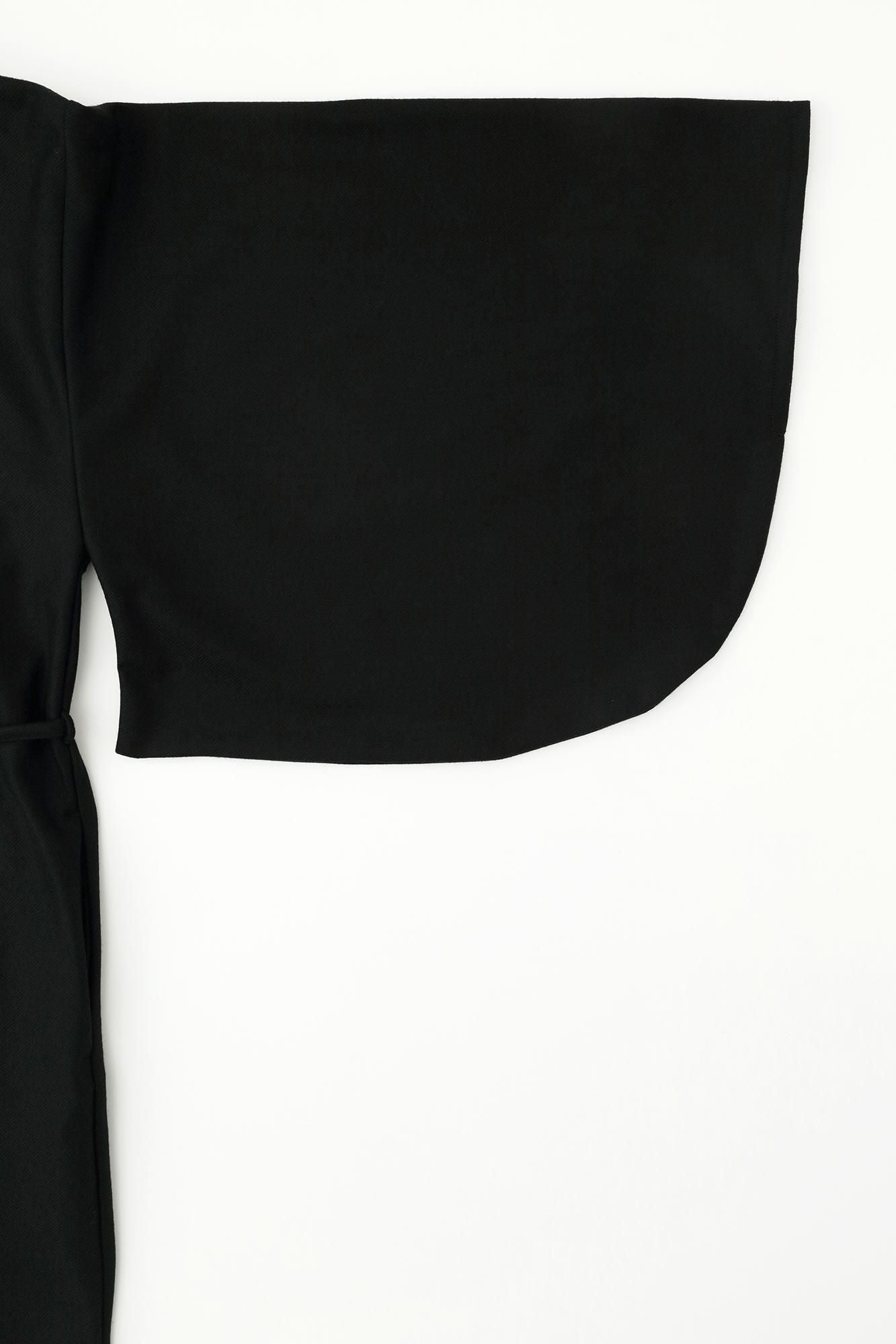 【net限定】梳毛(そもう) 綾織(あやおり) 薙刀かり衣(なぎなたかりごろも) 裏勝り(うらまさり)/濡羽色(ぬればいろ)×SO-SU-U