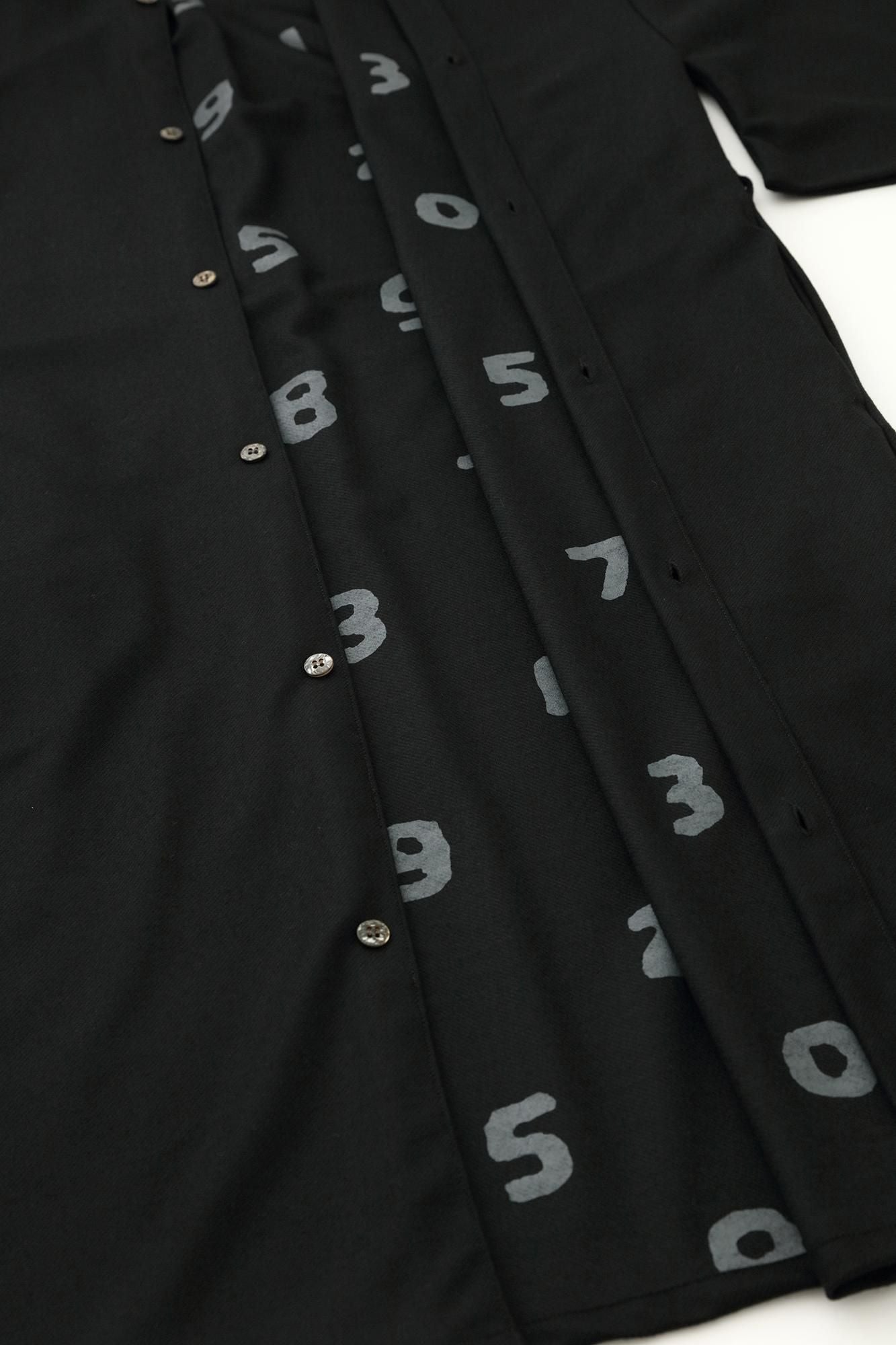 【net限定】梳毛(そもう) 綾織(あやおり) 薙刀かり衣(なぎなたかりごろも) 裏勝り(うらまさり)/濡羽色(ぬればいろ)×SO-SU-U