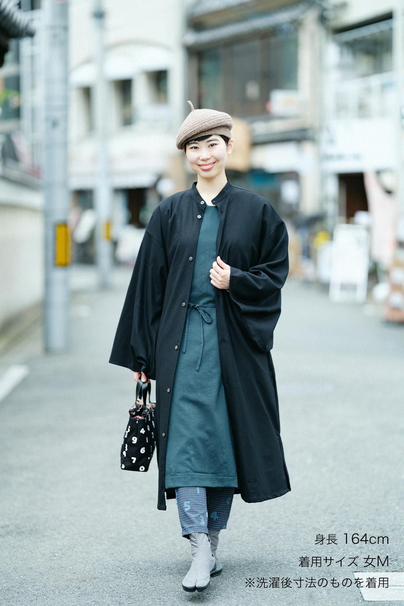 【net限定】梳毛(そもう) 綾織(あやおり) 薙刀かり衣(なぎなたかりごろも) 裏勝り(うらまさり)/濡羽色(ぬればいろ)×SO-SU-U