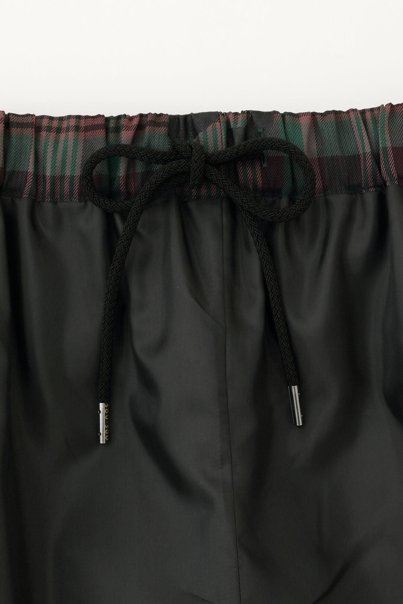 Combed Yarn(So-mo) Lattice Weave Square Pockets Monpe Pants/SO-SU-U