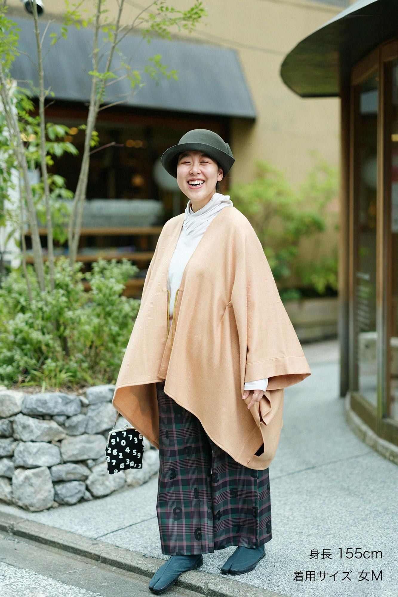 Combed Yarn(So-mo) Lattice Weave Square Pockets Monpe Pants/SO-SU-U