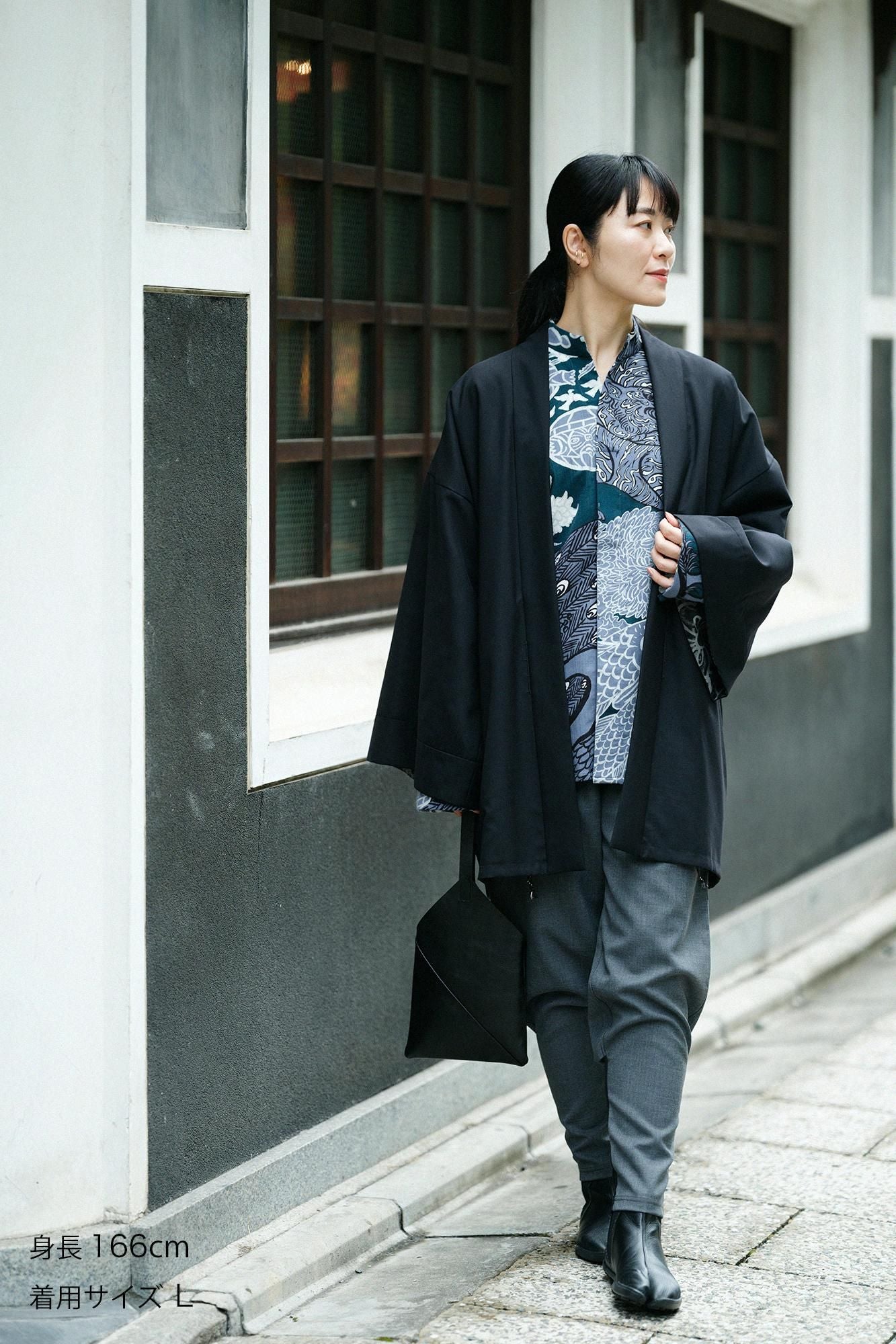 梳毛(そもう) 裁付(たっつけ)えんゆう穿き/濃灰(こいはい)