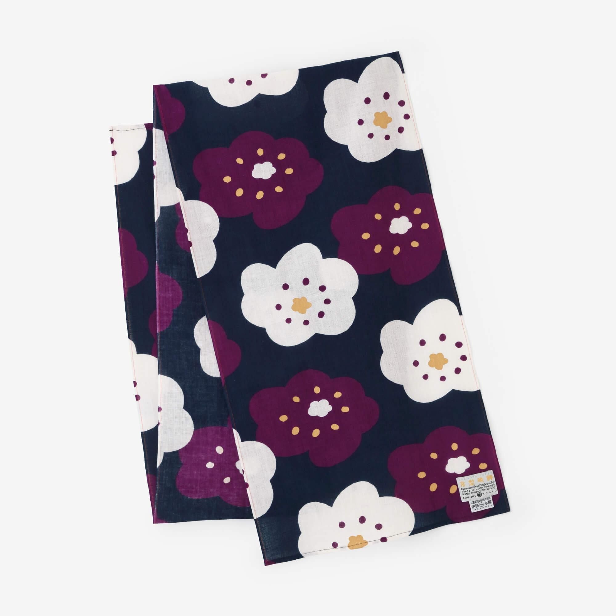 伊势木纹库比卷/微笑深蓝