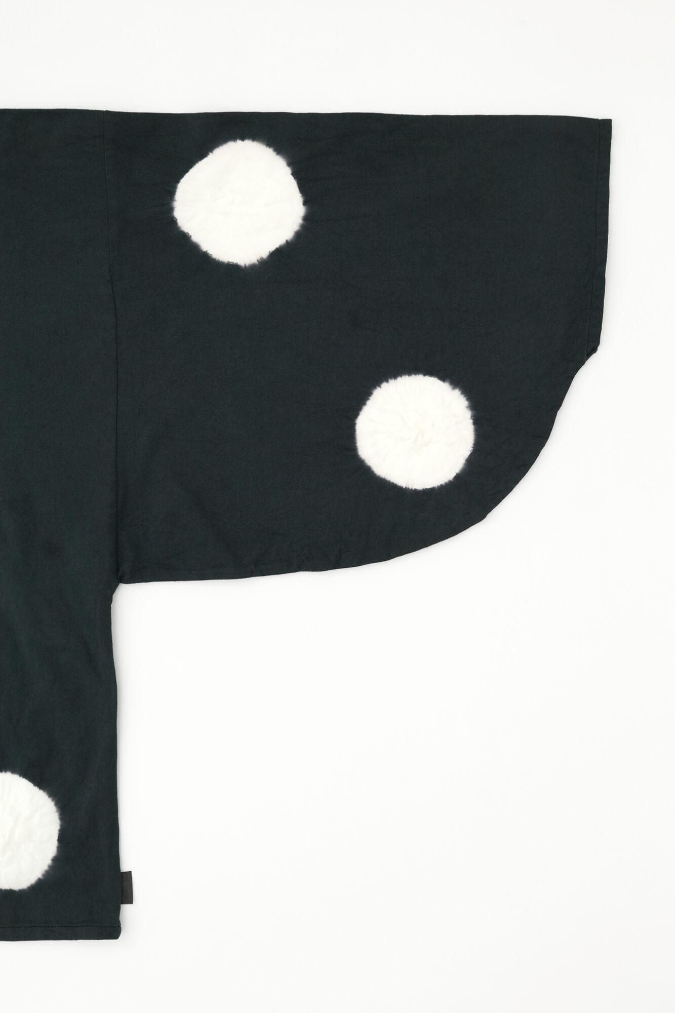 TabataTie-dye Naginata Square Top(Tashika Naginataminds old time withstomach)/Large Polka Dots Ink Black(Sumiiro)×tsuminds old time withtoo