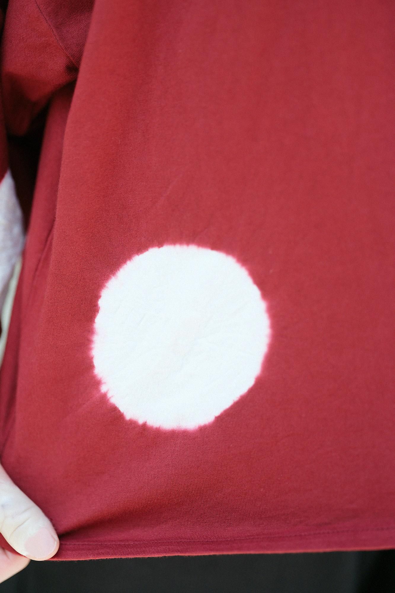 TabataTie-dye Naginata Square Top(Tashika Naginataminds old time withstomach)/Large Polka Dots Dark brown x oneminds old time withtoo