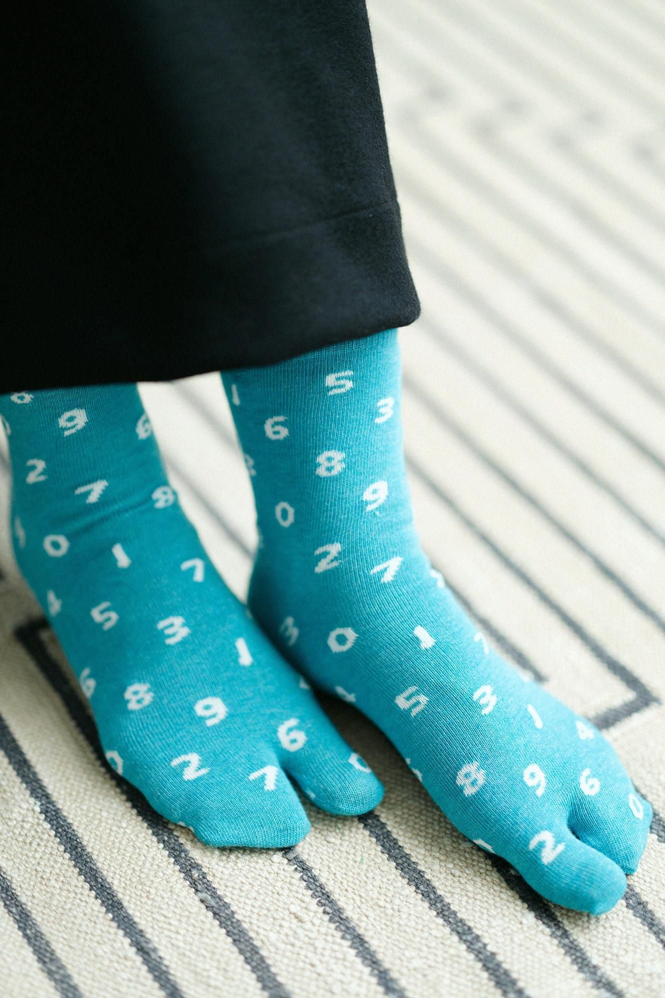 【net Limited 40%OFF】Eco Tabi Socks (Mid-calf)/SO-SU-U Heather Greyish Blue【Women】