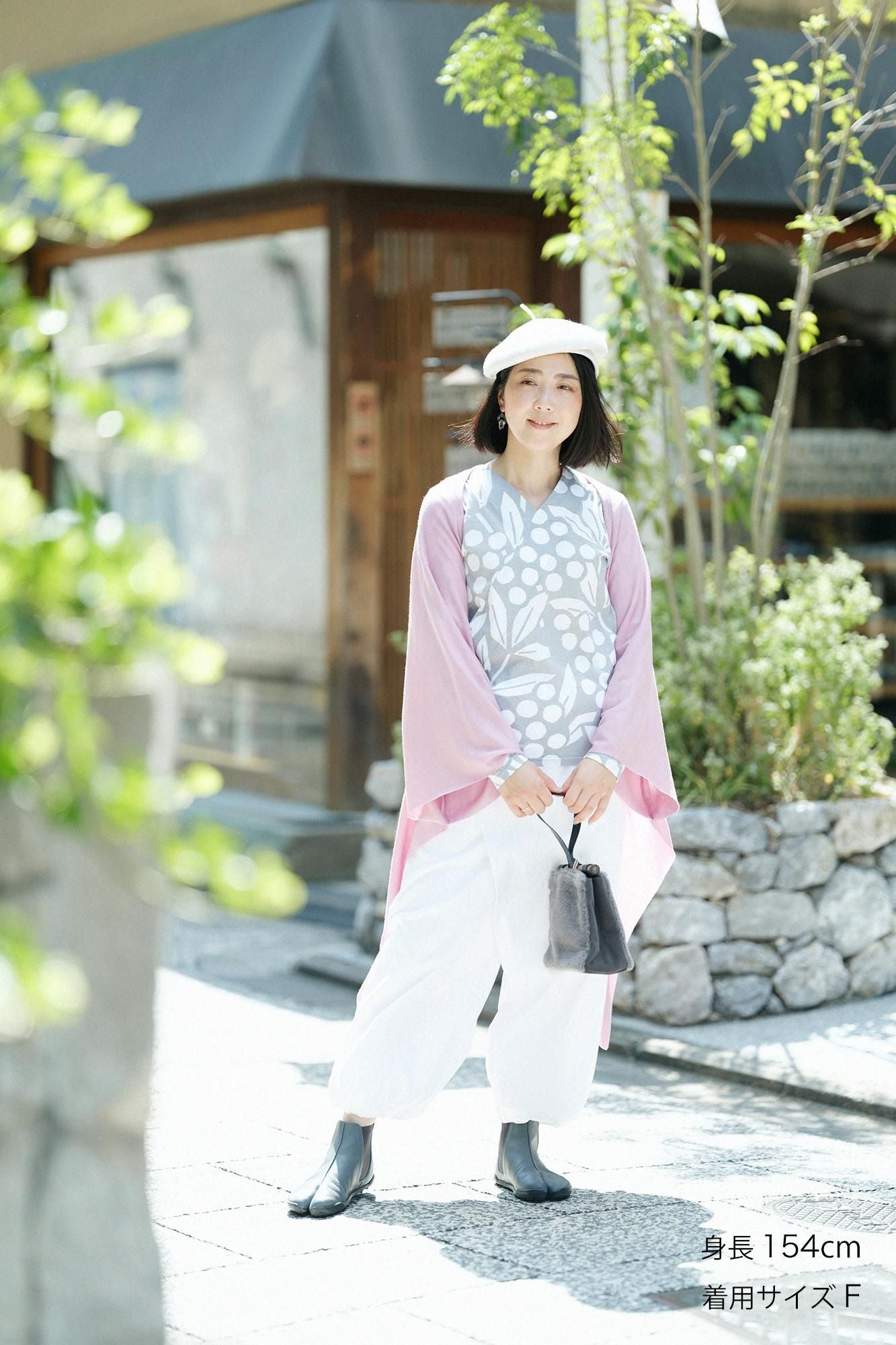 ウォッシャブルウール天竺 むささび/桃色(ももいろ)