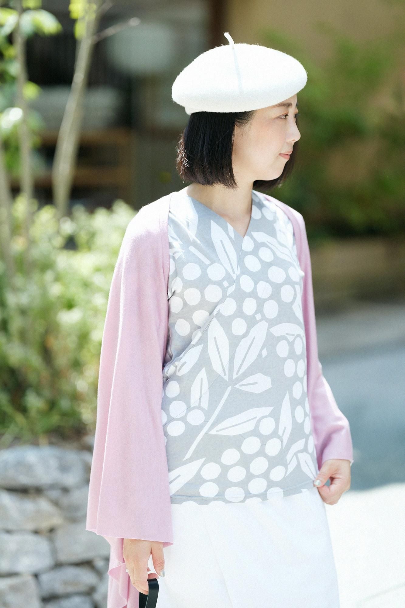 ウォッシャブルウール天竺 むささび/桃色(ももいろ)