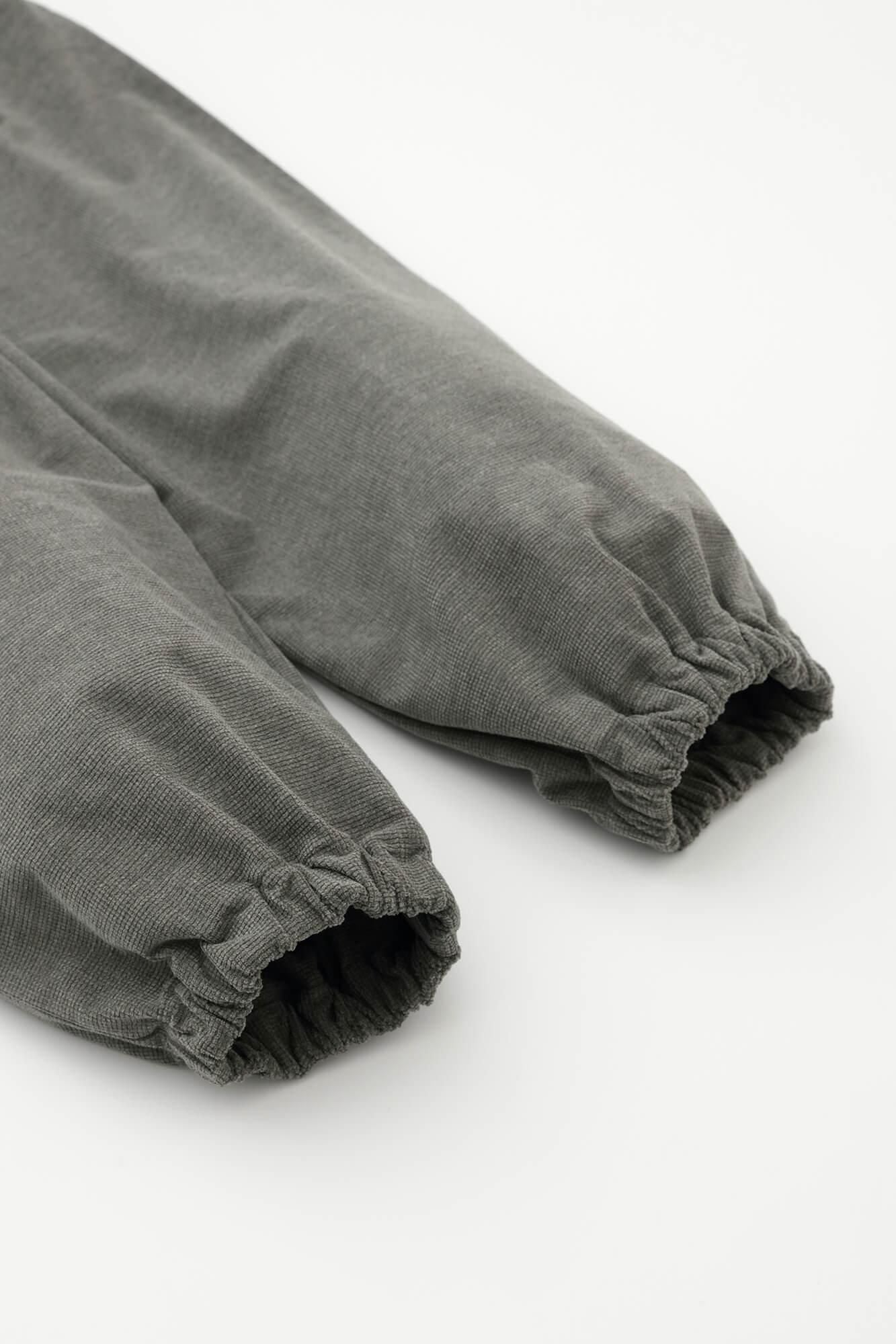 Soft Thermo(R) 燈芯絨 作務衣下裝/灰色