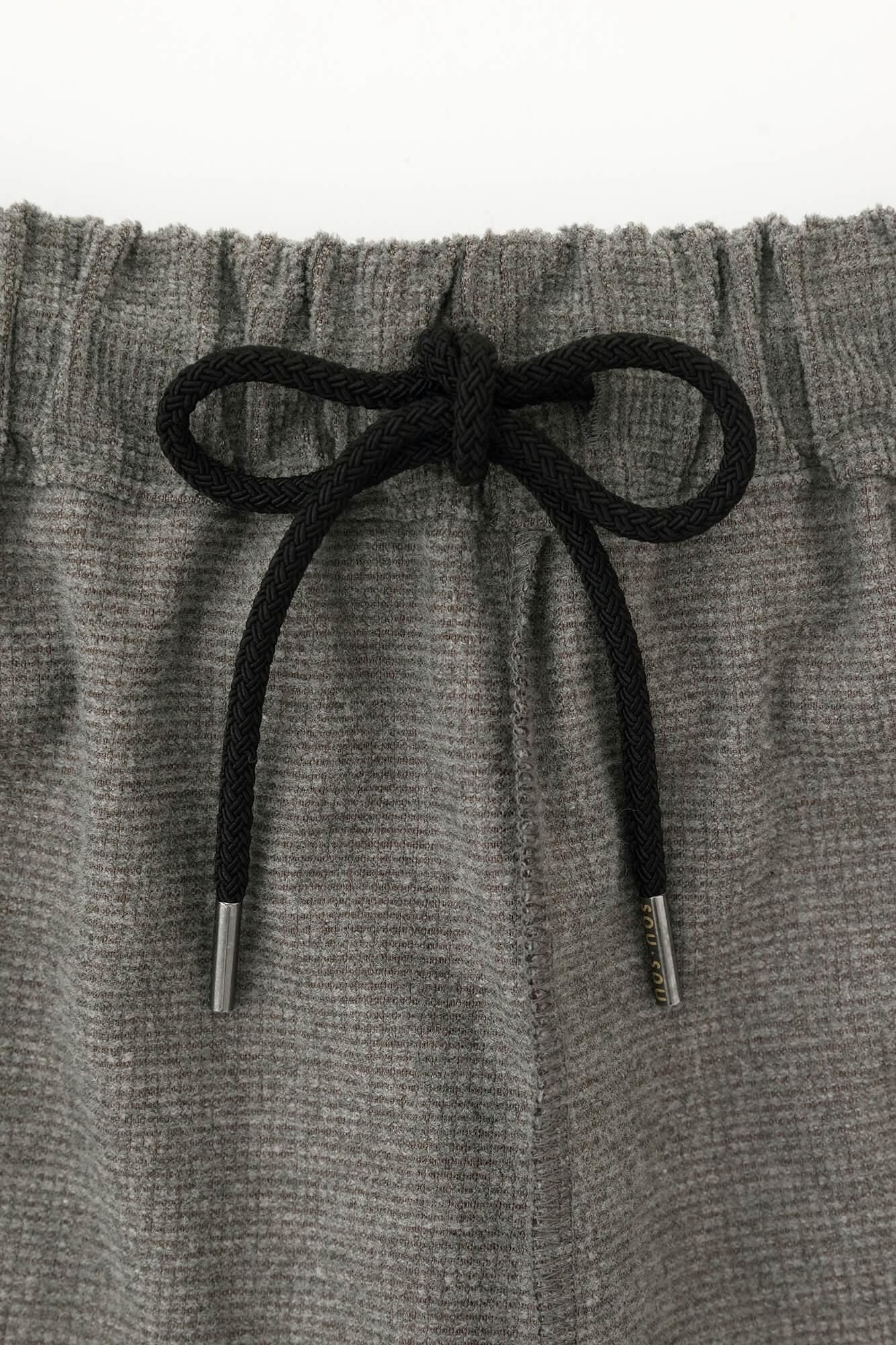 Soft Thermo(R) 燈芯絨 作務衣下裝/灰色