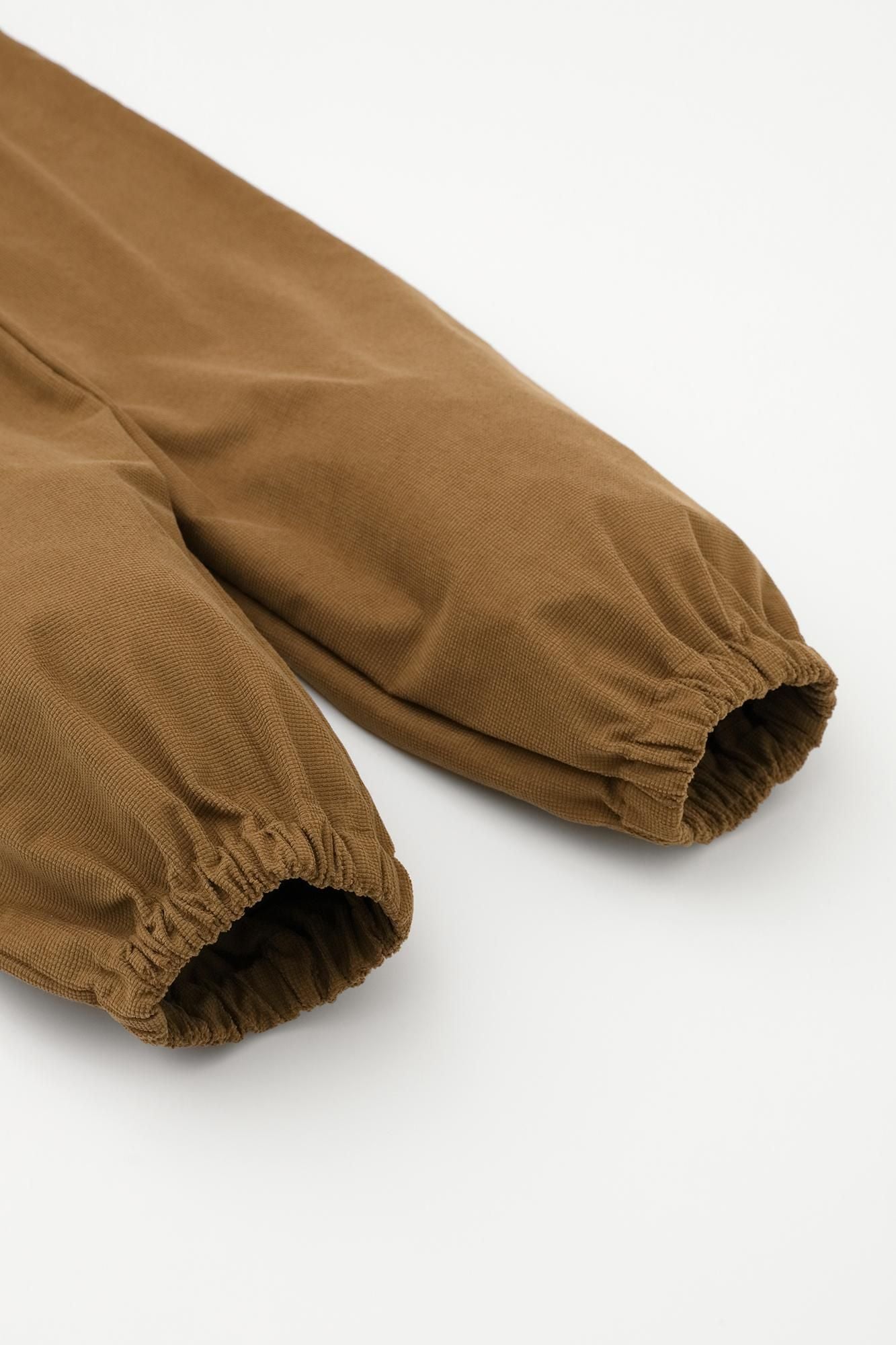 Soft Thermo(R) 燈芯絨 作務衣下裝/灰褐色(是的茶色)