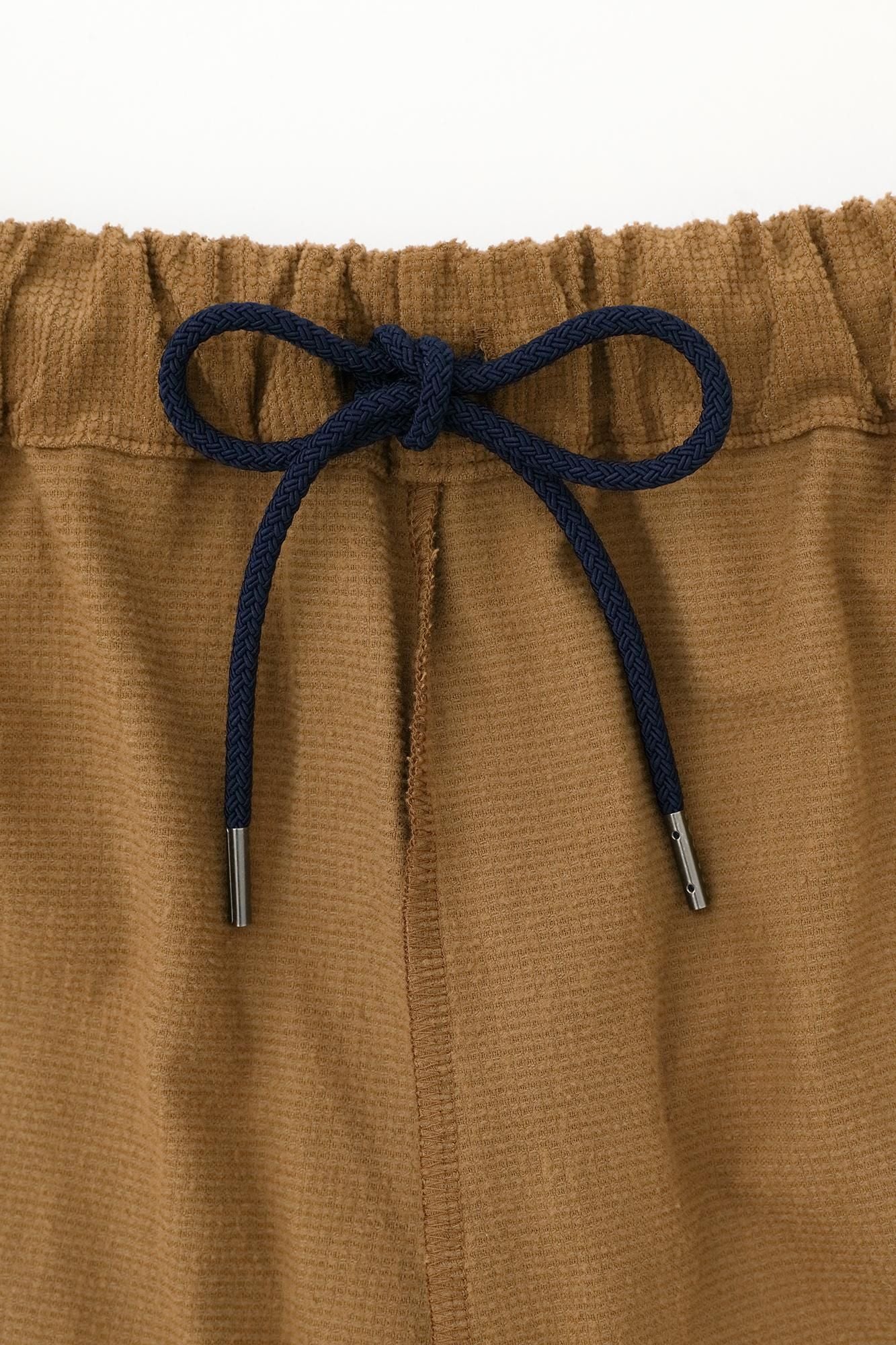 Soft Thermo(R) 燈芯絨 作務衣下裝/灰褐色(是的茶色)