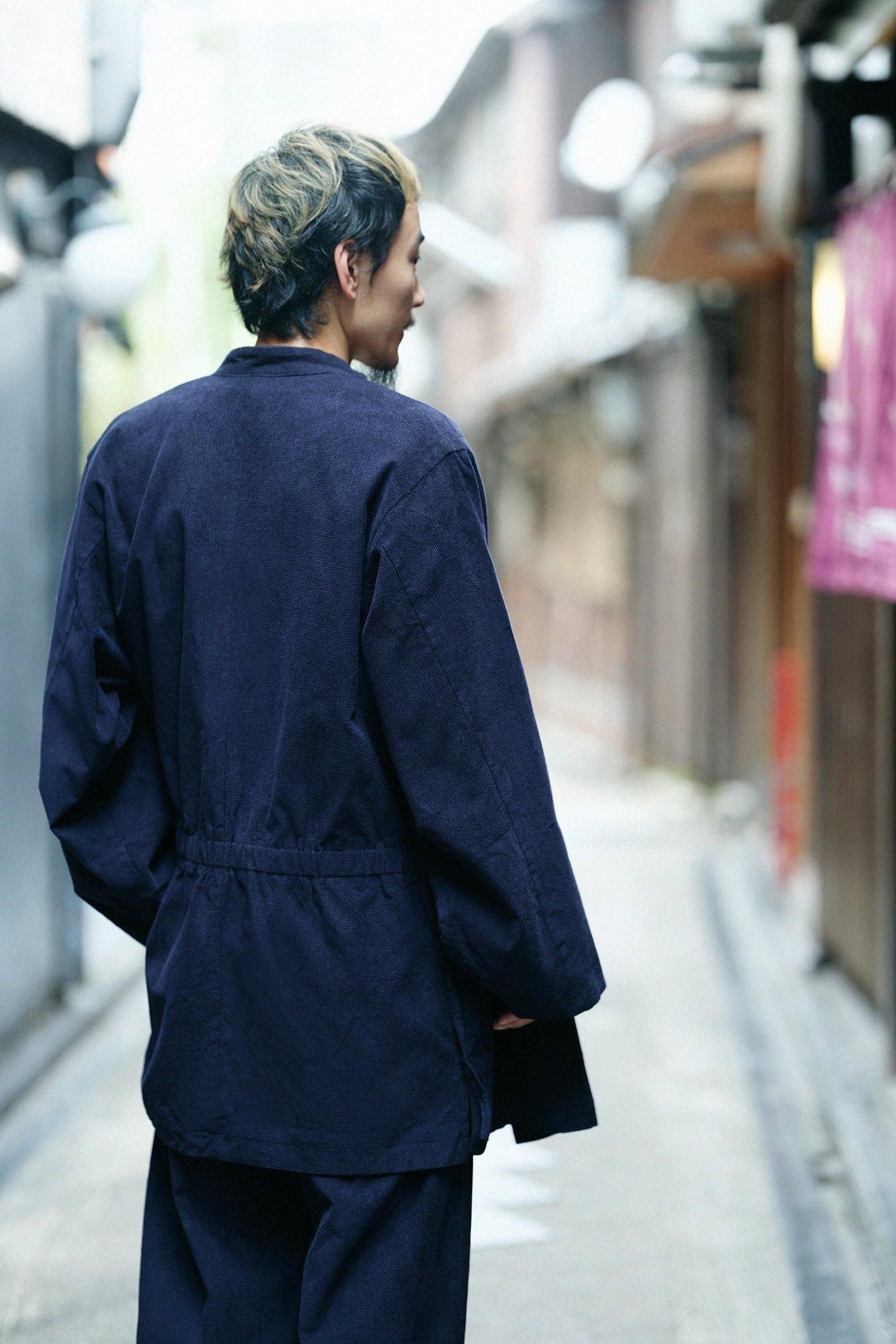 Soft Thermo(R) Corduroy Samue Worker Jacket with Lining / Dark Blue