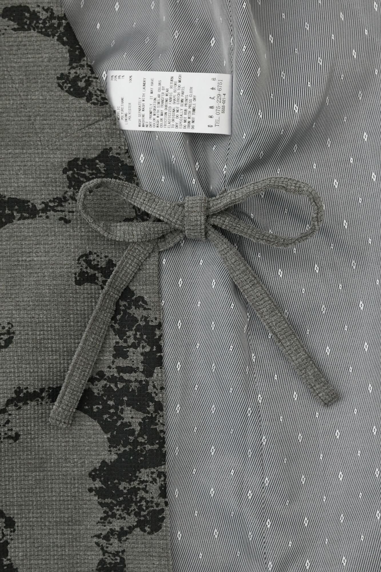 Soft Thermo(R) Corduroy hand-patterned with Lining Samue Worker Jacket / Raging Billows Era Grey