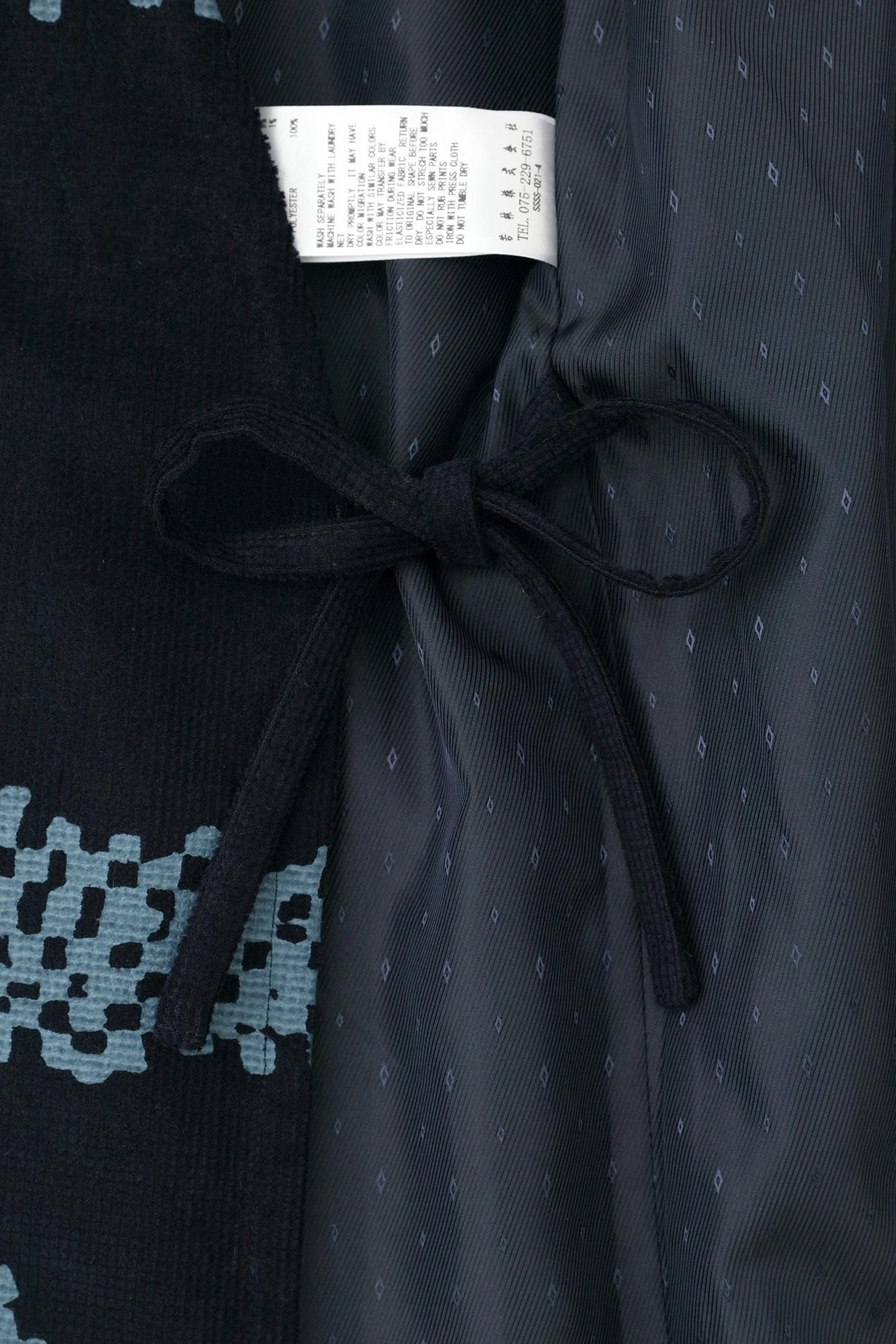 Soft Thermo(R) Corduroy Samue Worker Jacket with Lining / Tied-up Dark Blue