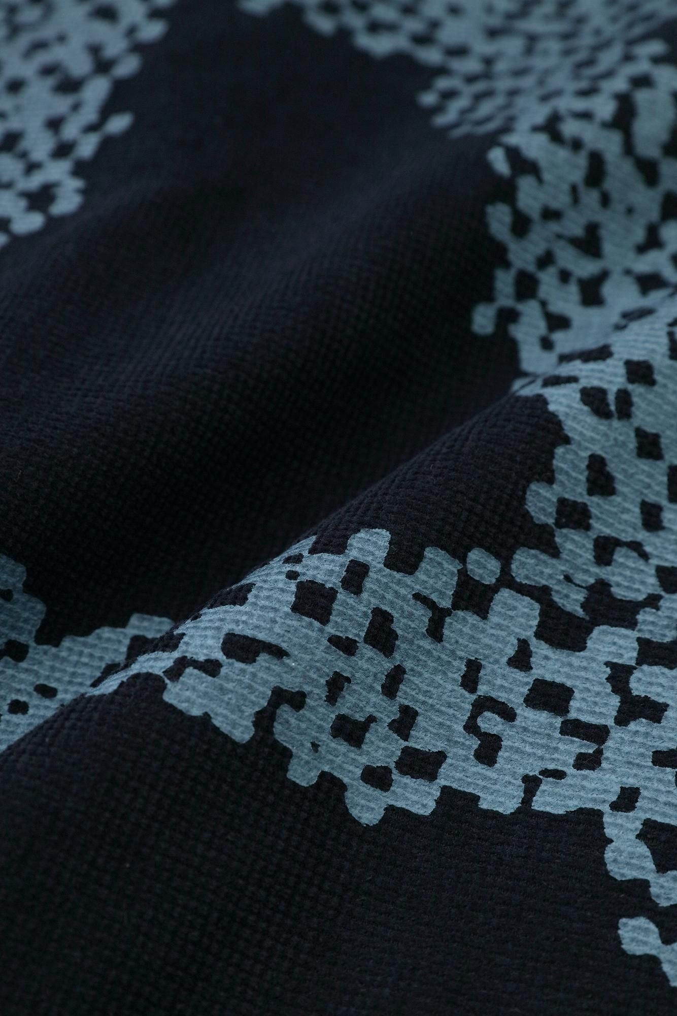 Soft Thermo(R) Corduroy Samue Worker Jacket with Lining / Tied-up Dark Blue