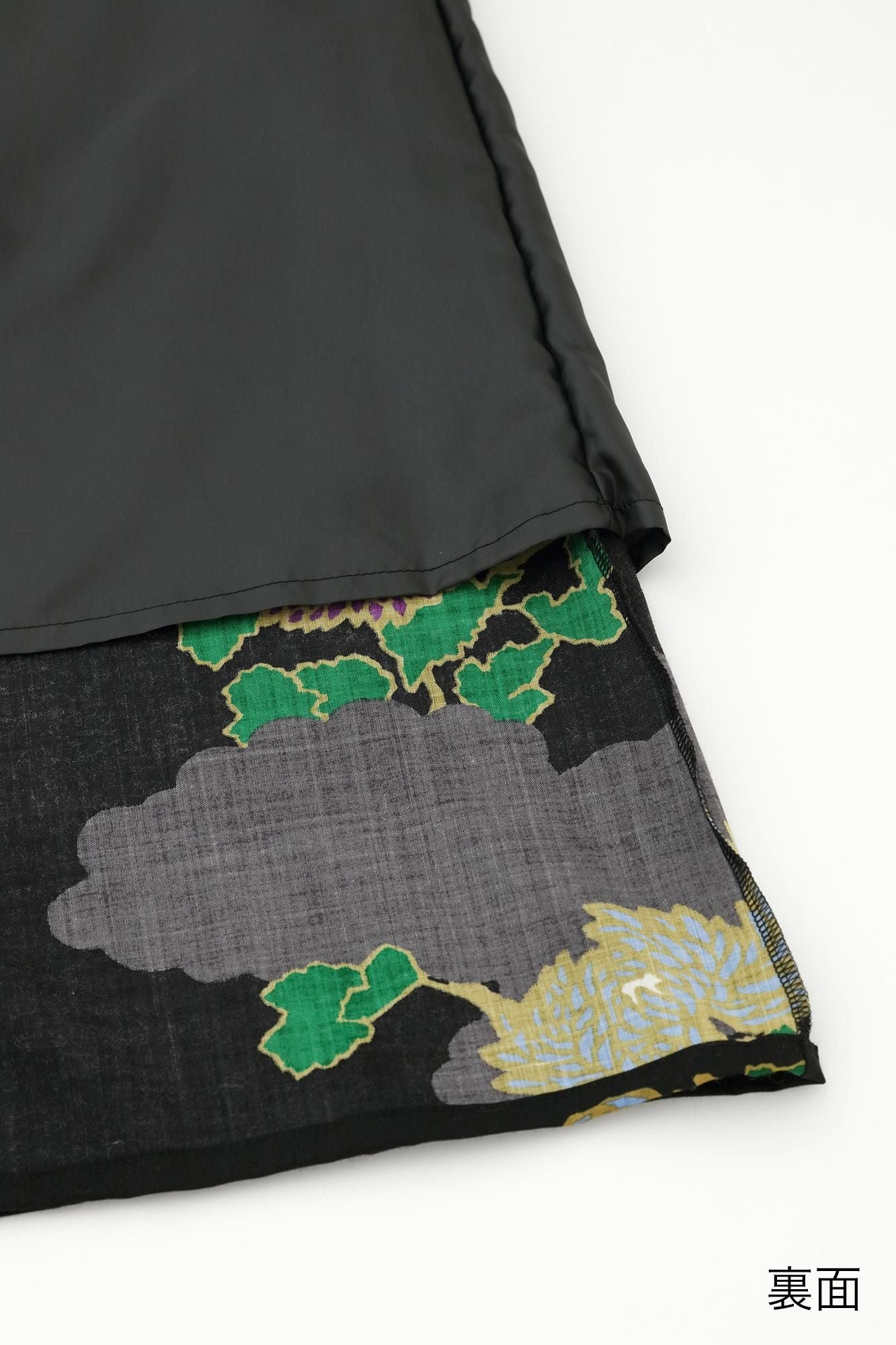 モスリン みたて衣/雲取り(くもどり)に菊