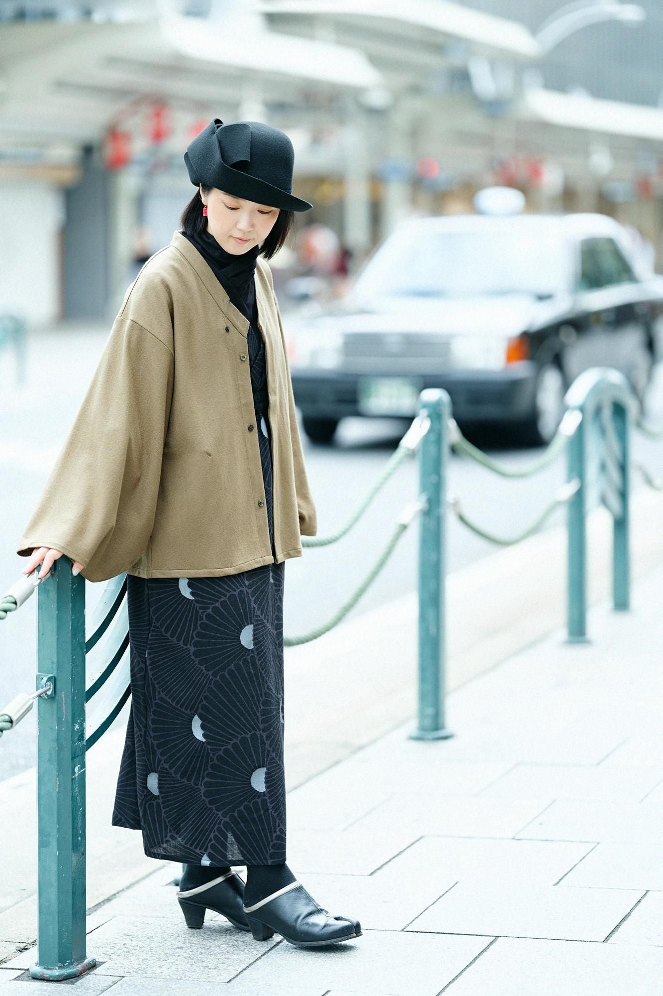 モスリン みたて衣/菊扇(きくおうぎ)