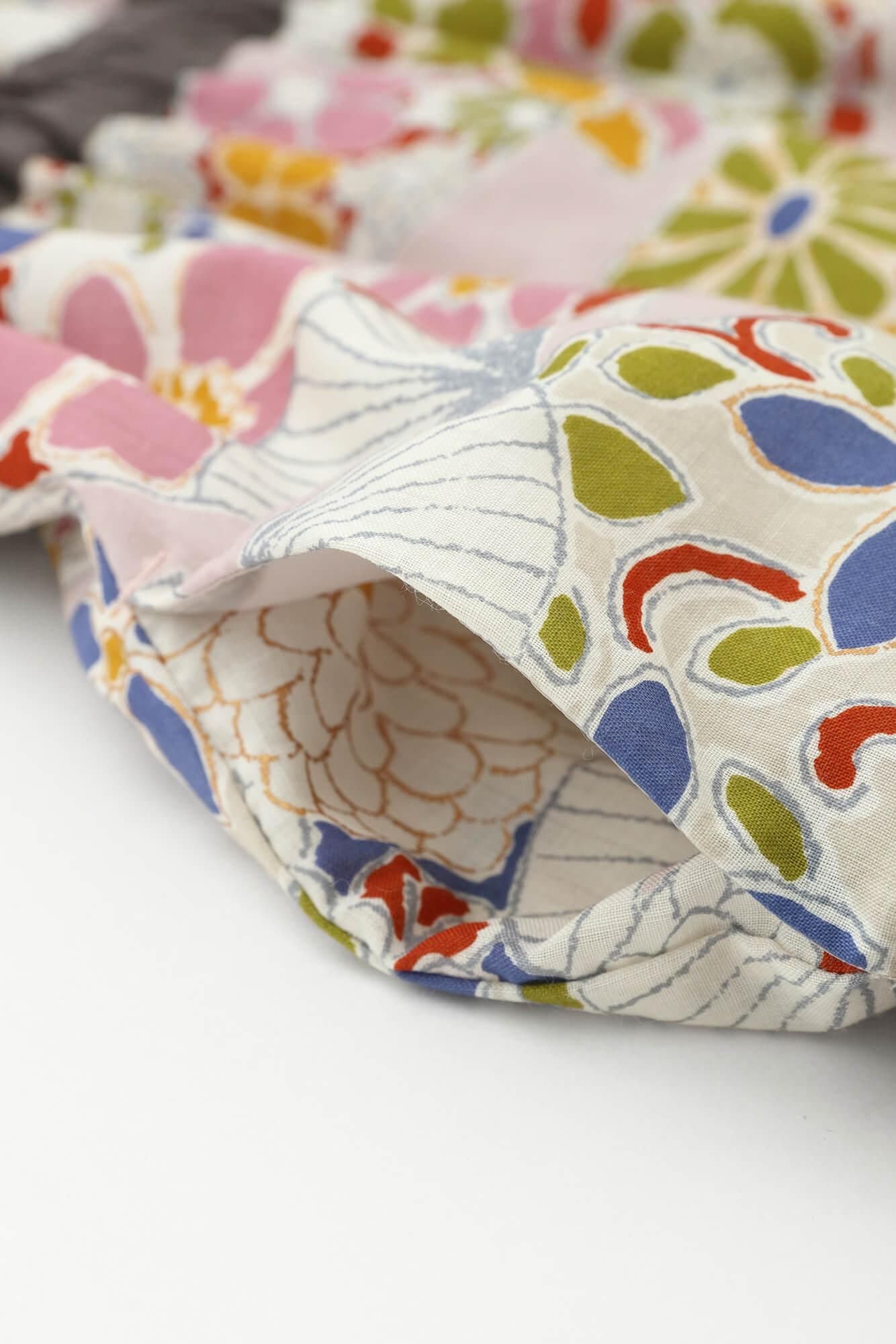 モスリン みたて衣/扇(おうぎ)