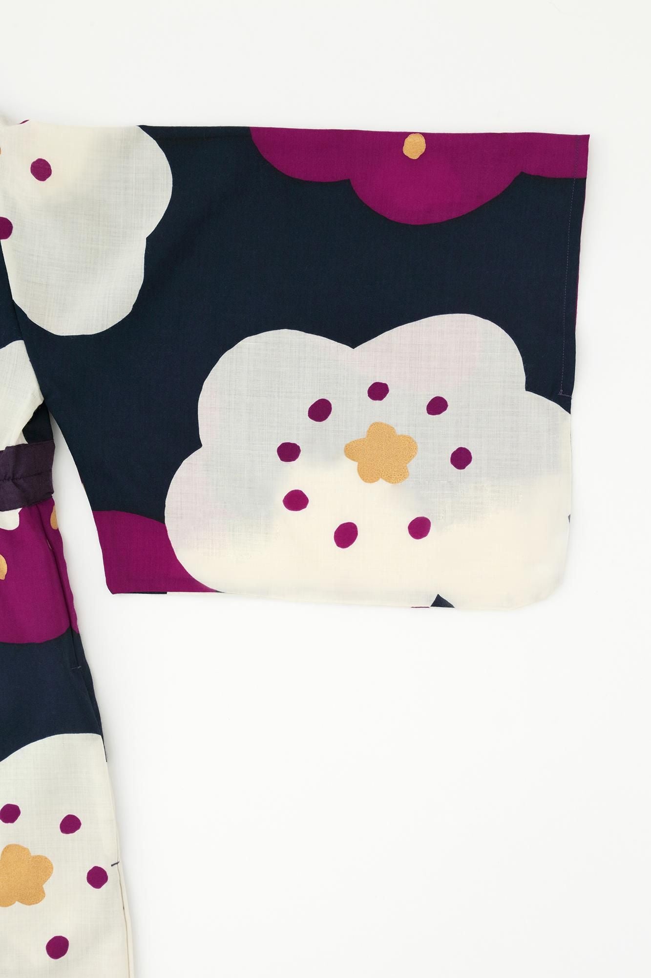 モスリン みたて衣/ほほえみ 鉄紺(てつこん)