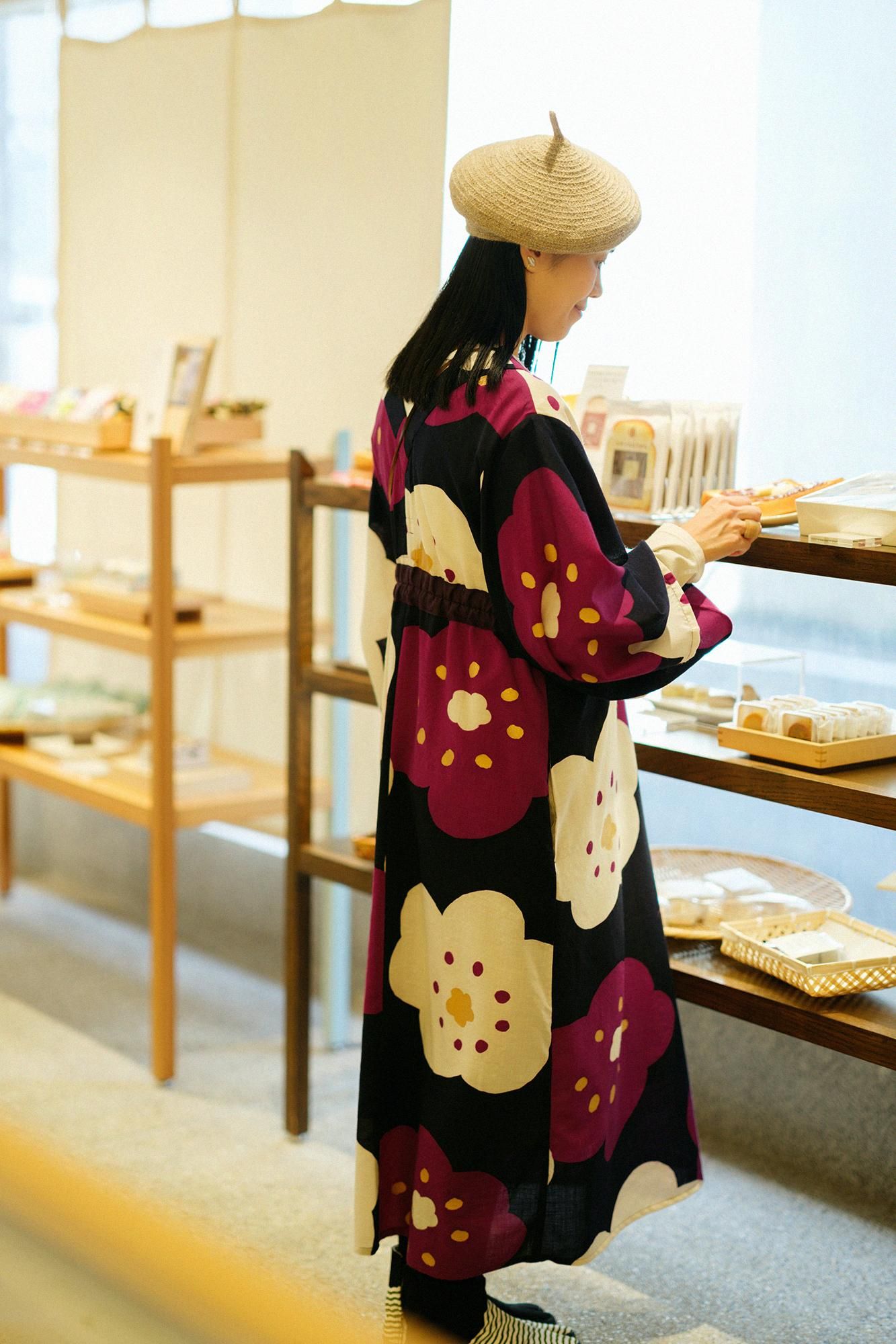 モスリン みたて衣/ほほえみ 鉄紺(てつこん)