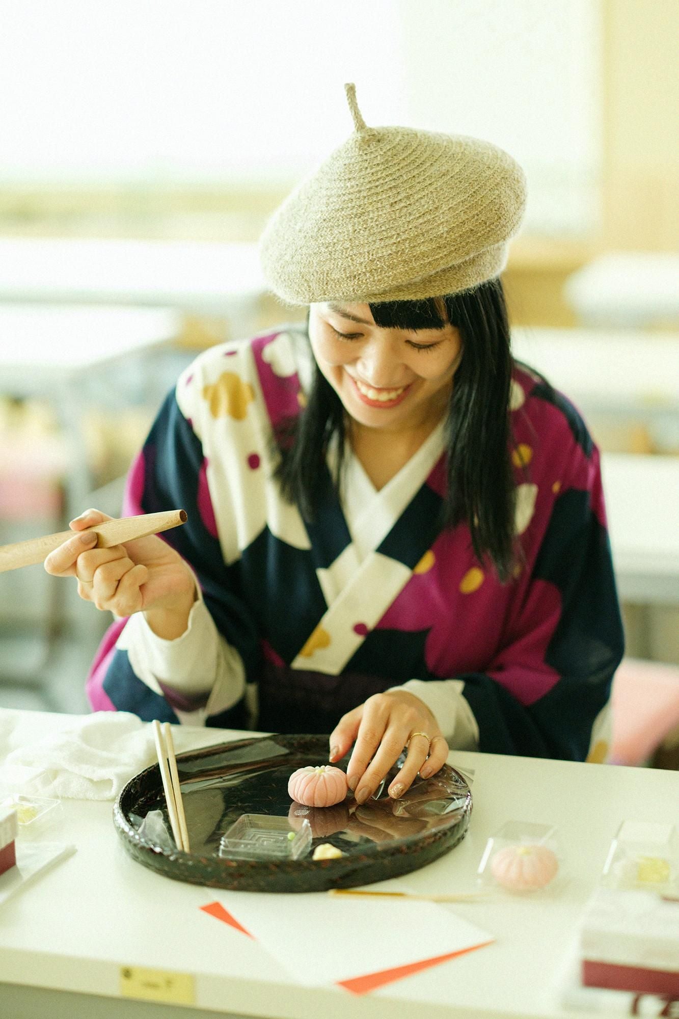 モスリン みたて衣/ほほえみ 鉄紺(てつこん)