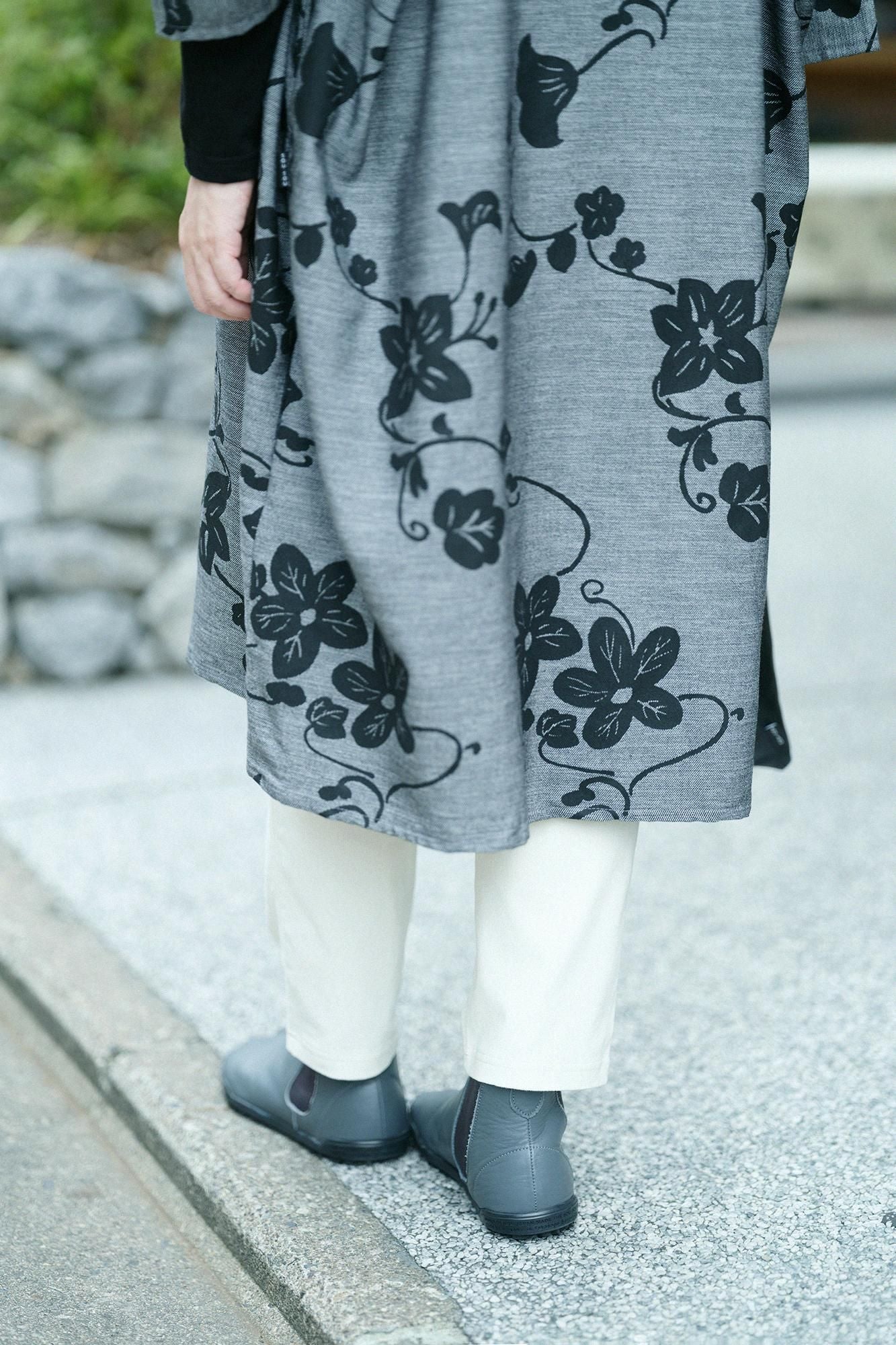 Shin Corduroy Slightly Slim-type Leggings Pants// Creamy-white