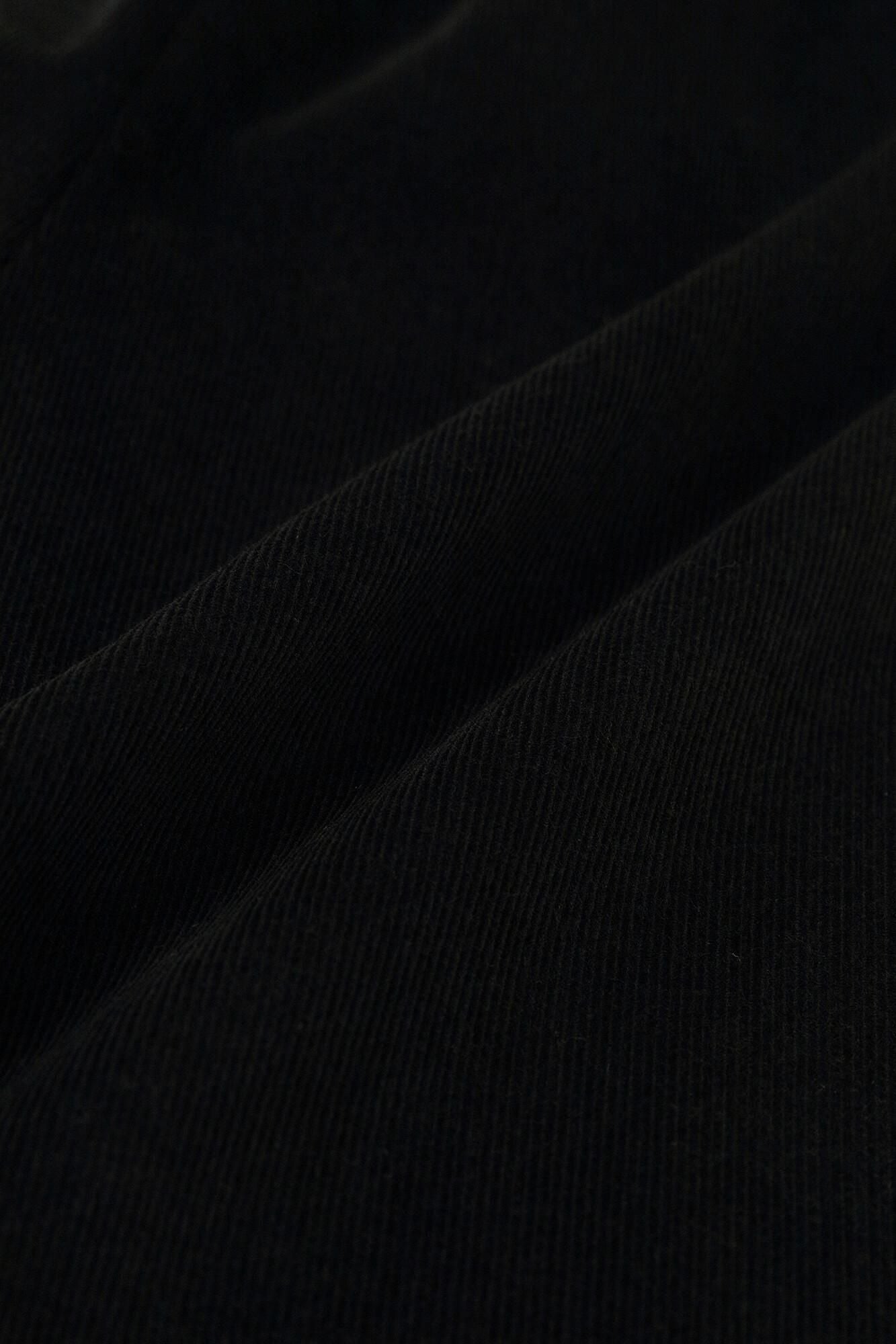 Shin Corduroy Slightly Slim-type Leggings Pants / Black