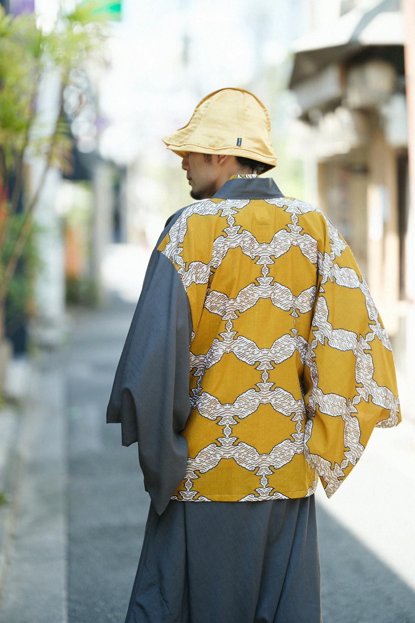 平纹细布kakusode fuubi(kakusode de fuubi)单方面的身体 /深灰X Musha Shippo)