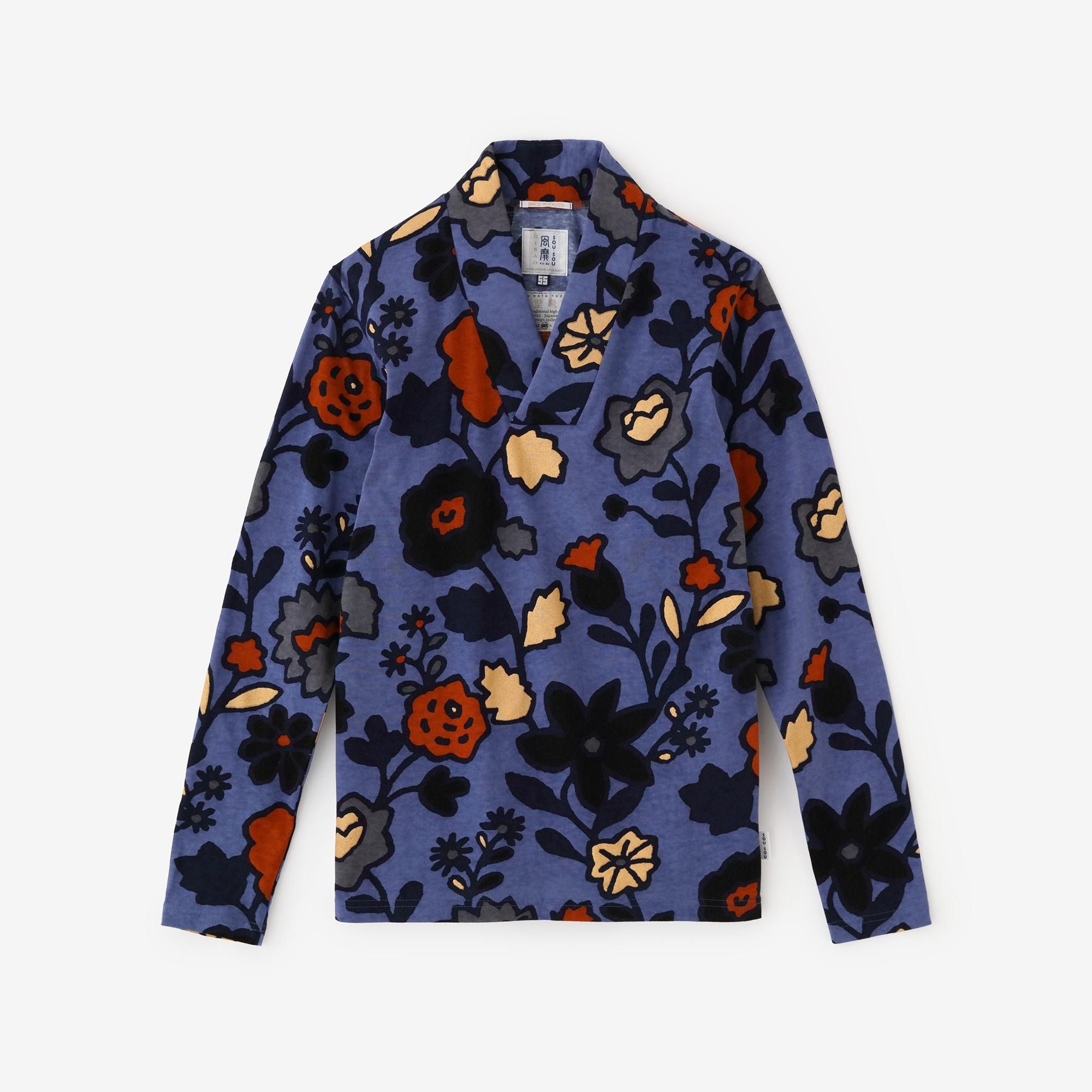 Seba Fubi Kimono Collar Shirt Nukiemon / Wildflower Picking
