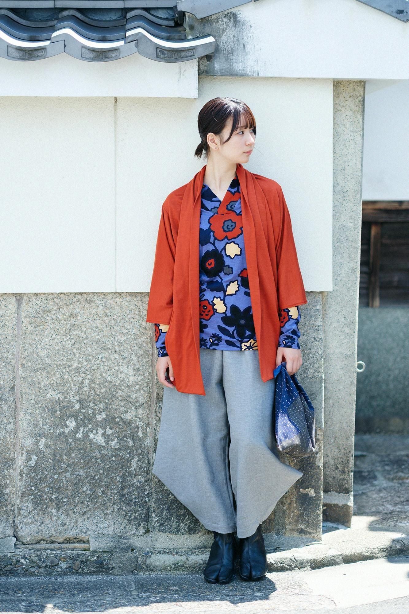 Seba Fubi Kimono Collar Shirt Nukiemon / Wildflower Picking