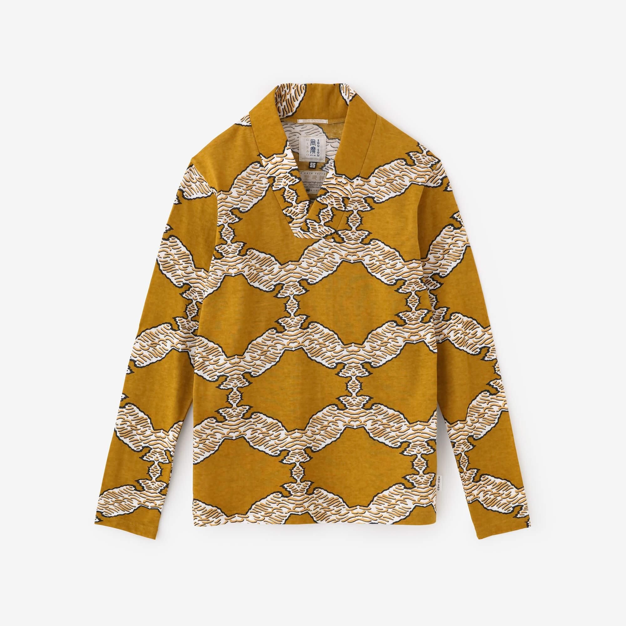 拔衣紋狹風靡 和服領上衣/武者七寶