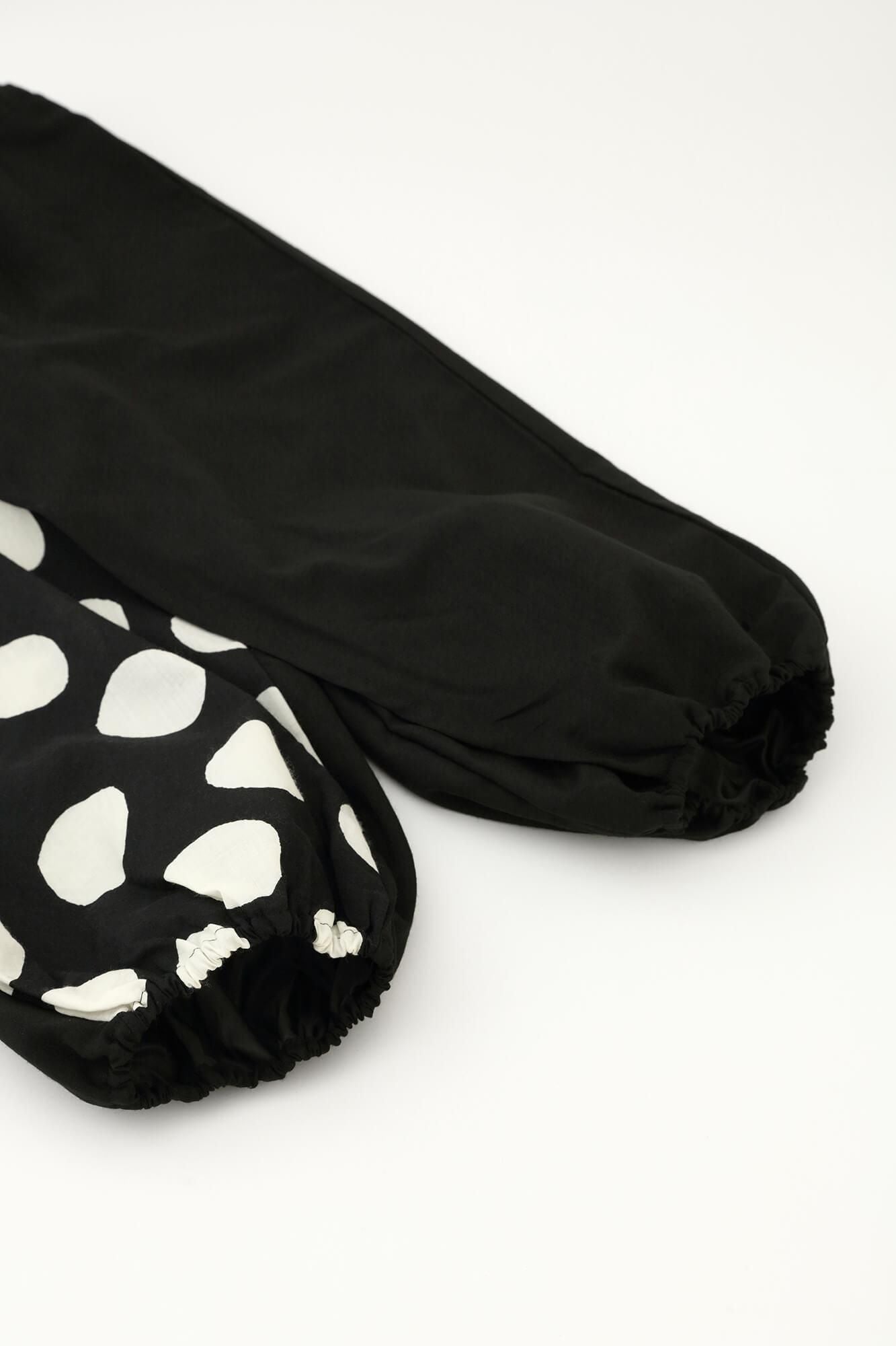 モスリン 手柄寛衣下(たかみかんいした) 片身替わり(かたみがわり) 2.0/濡羽色(ぬればいろ)×すいぎょく