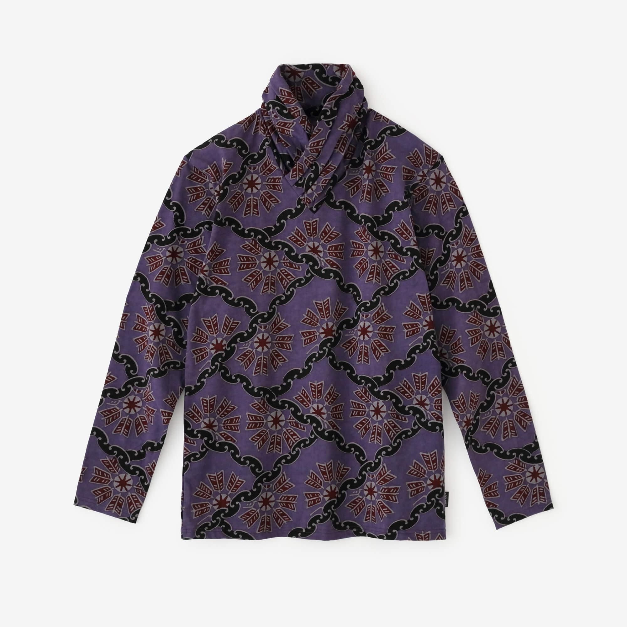 高領上衣/圓環風車紋 再現