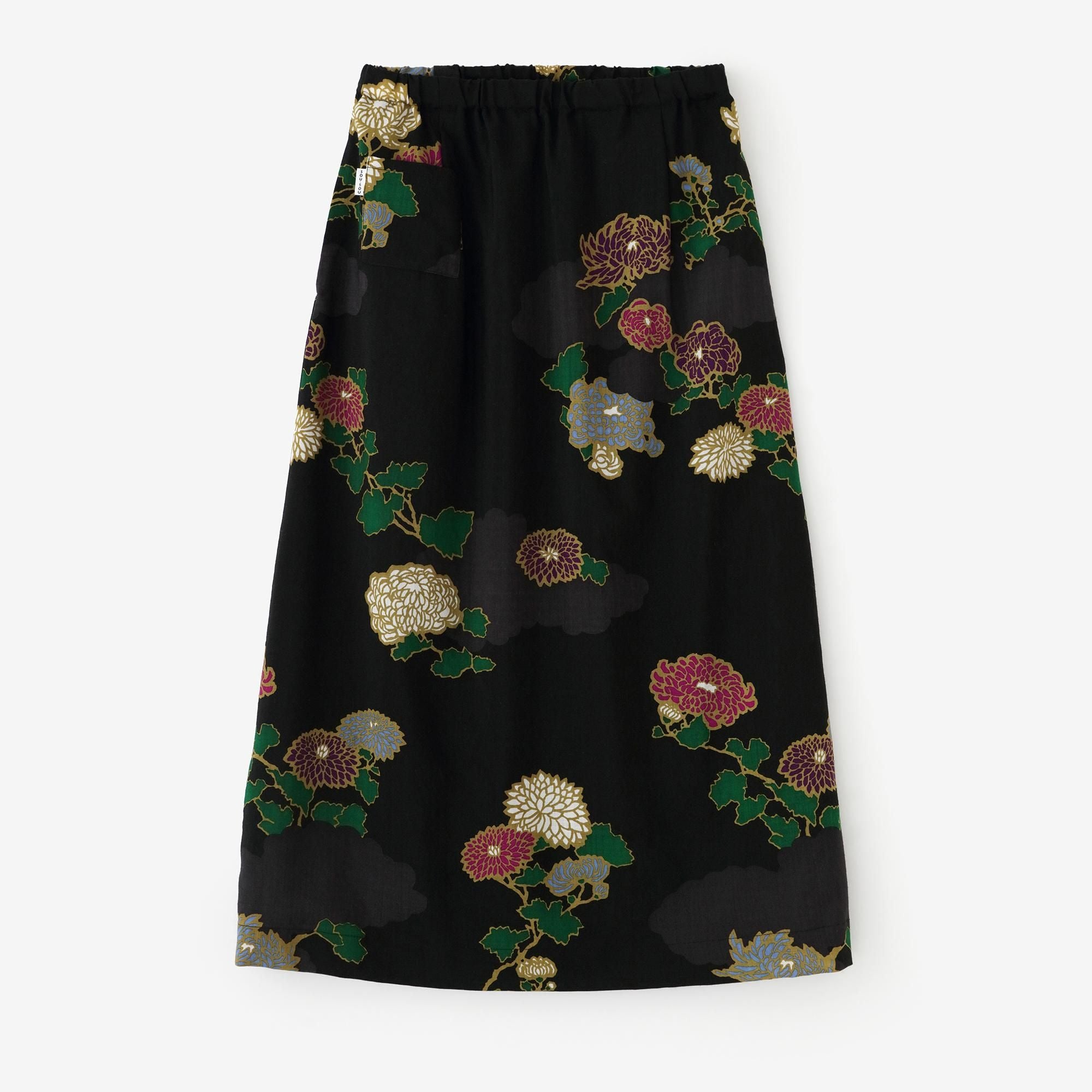 毛斯綸長裙/雲取菊