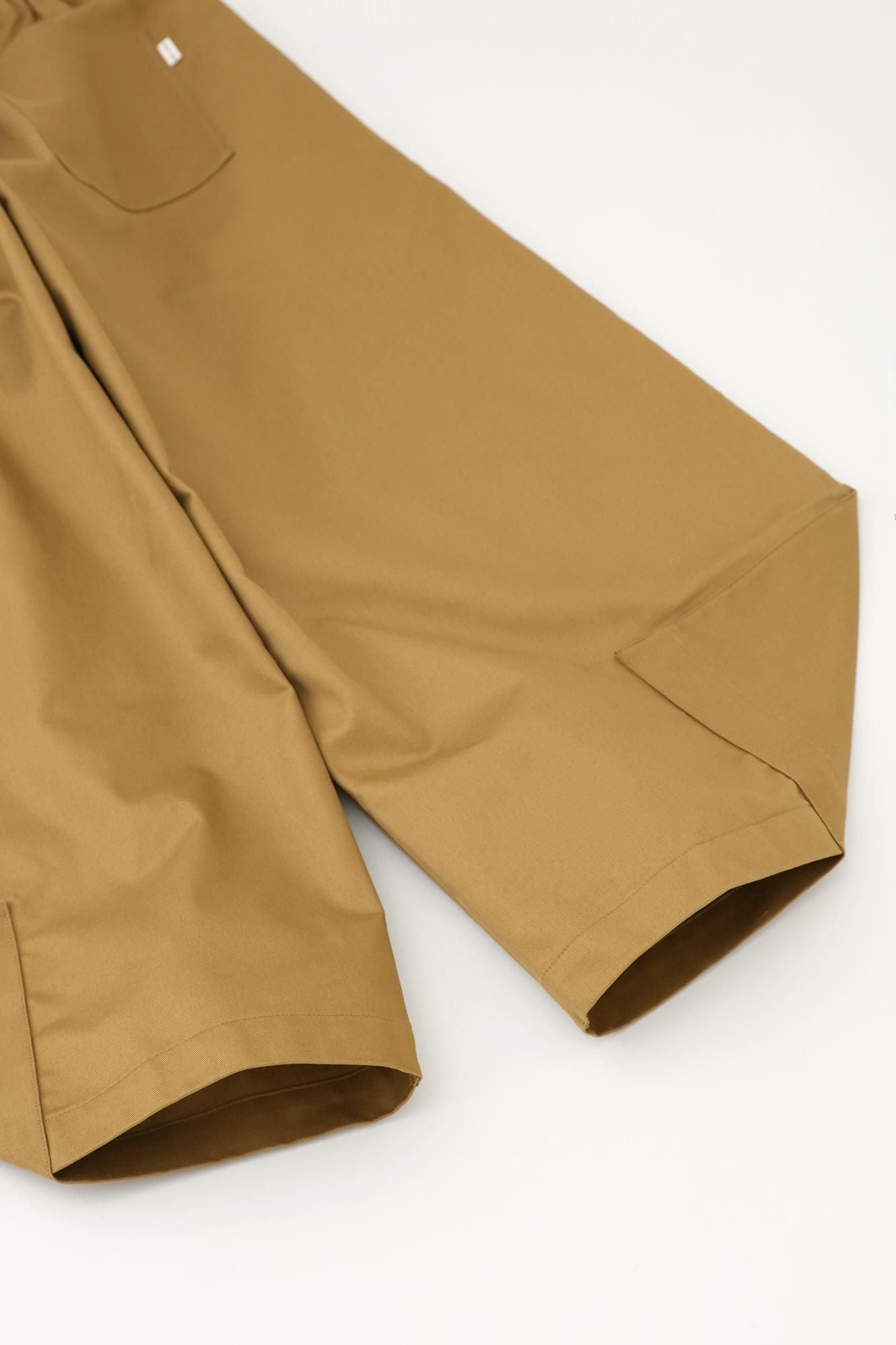 high density Solotex(R)Twill Wide-legged Pants Calm (FestiveDayaka)/Yellowish Grey